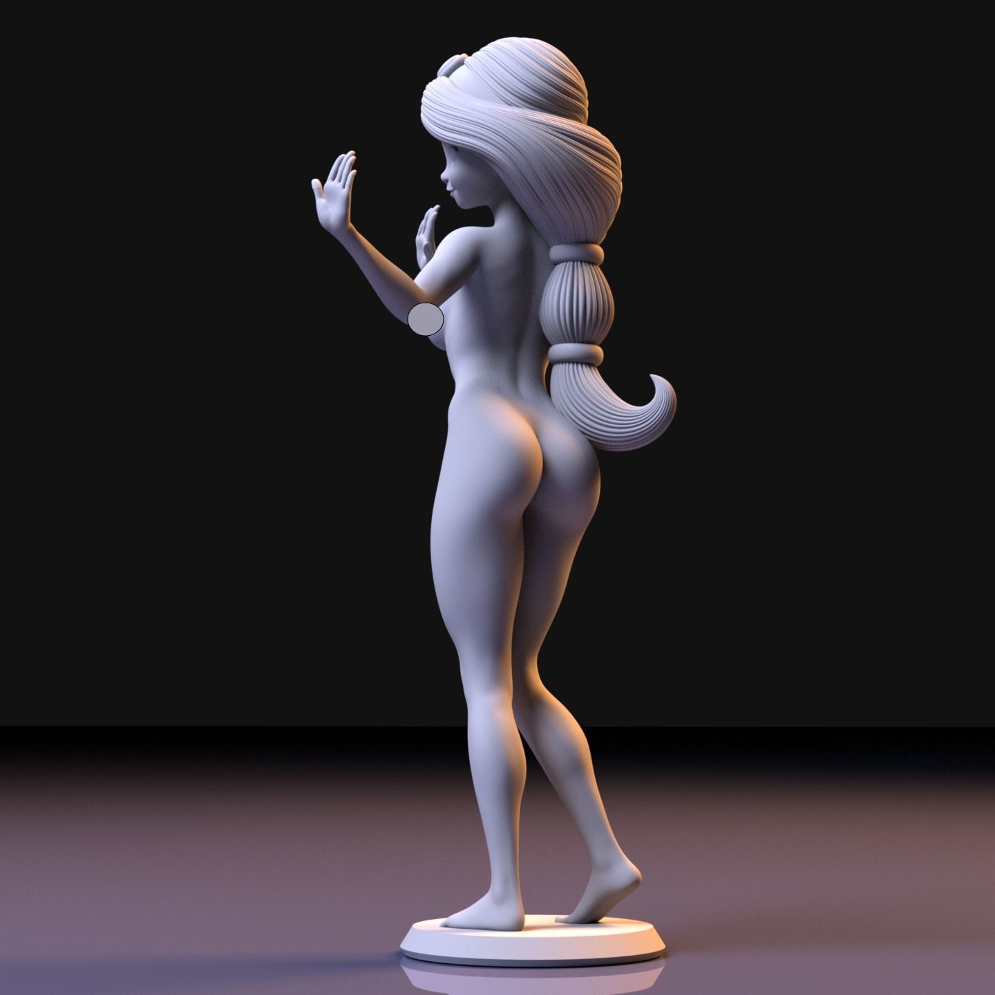 Princess Jasmine 3D print model_4