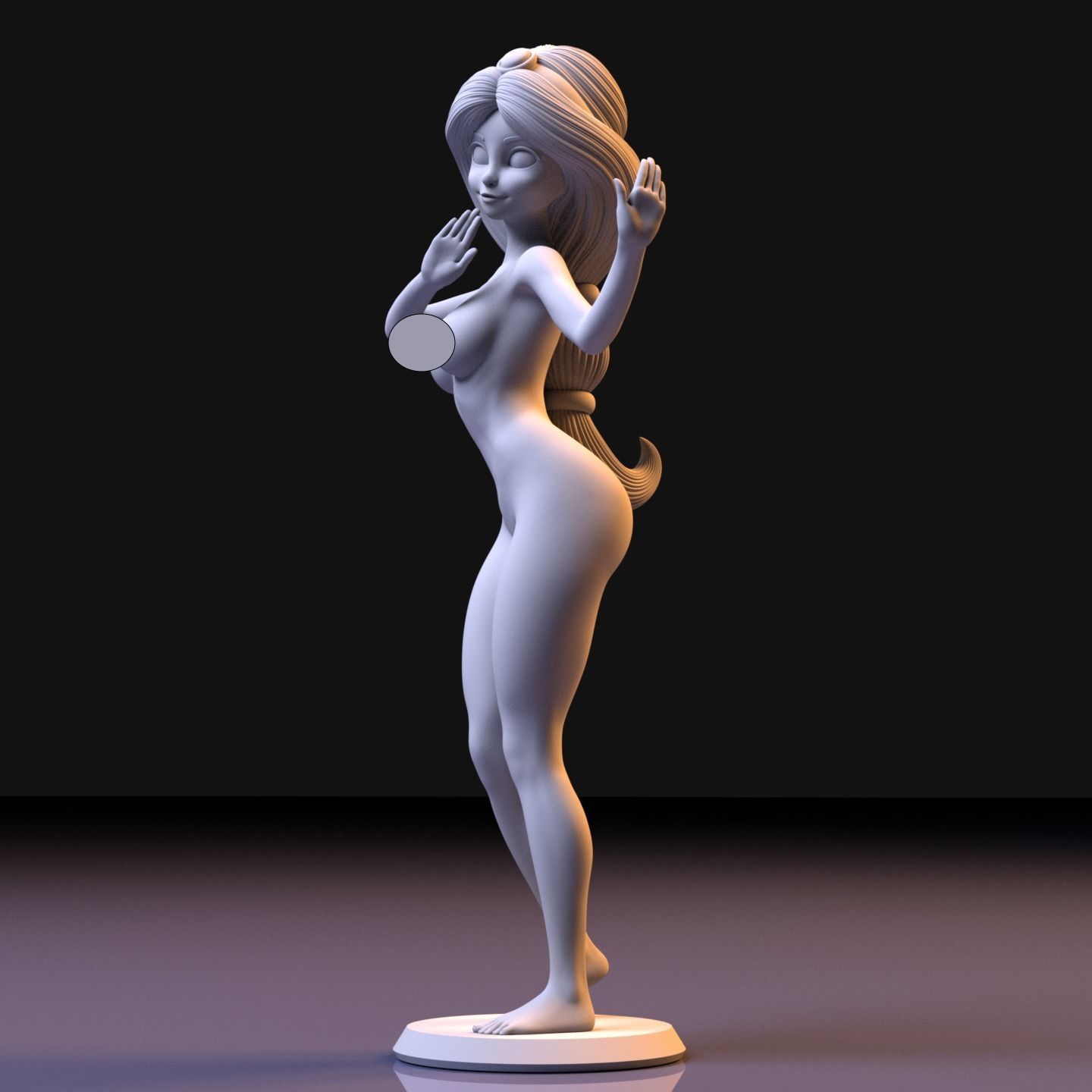 Princess Jasmine 3D print model_3