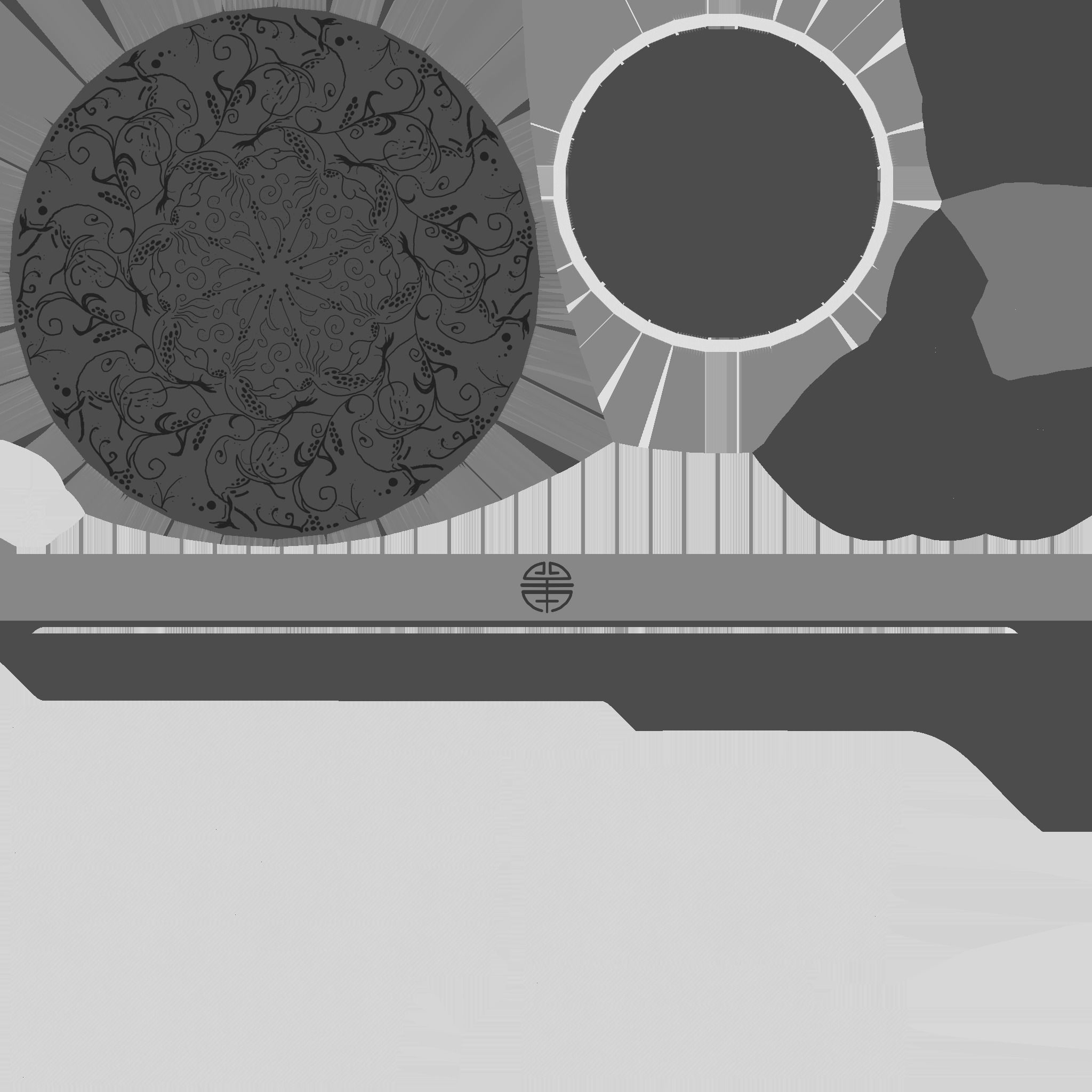 Chinese Traditional Hat A09 Black Gray - Character Design Low-poly 3D model_26