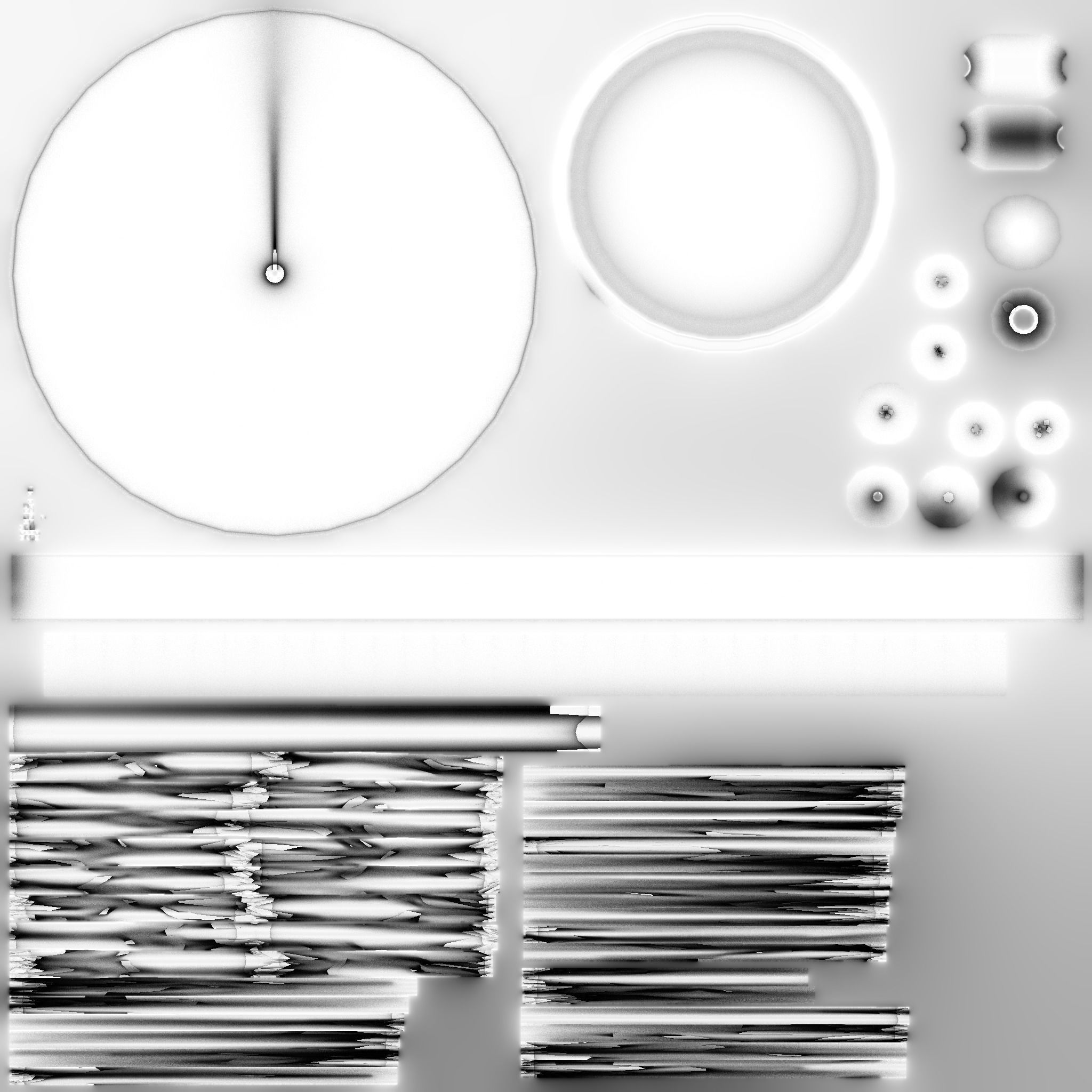 Chinese Traditional Hat A10 Black White - Character Design Low-poly 3D model_21