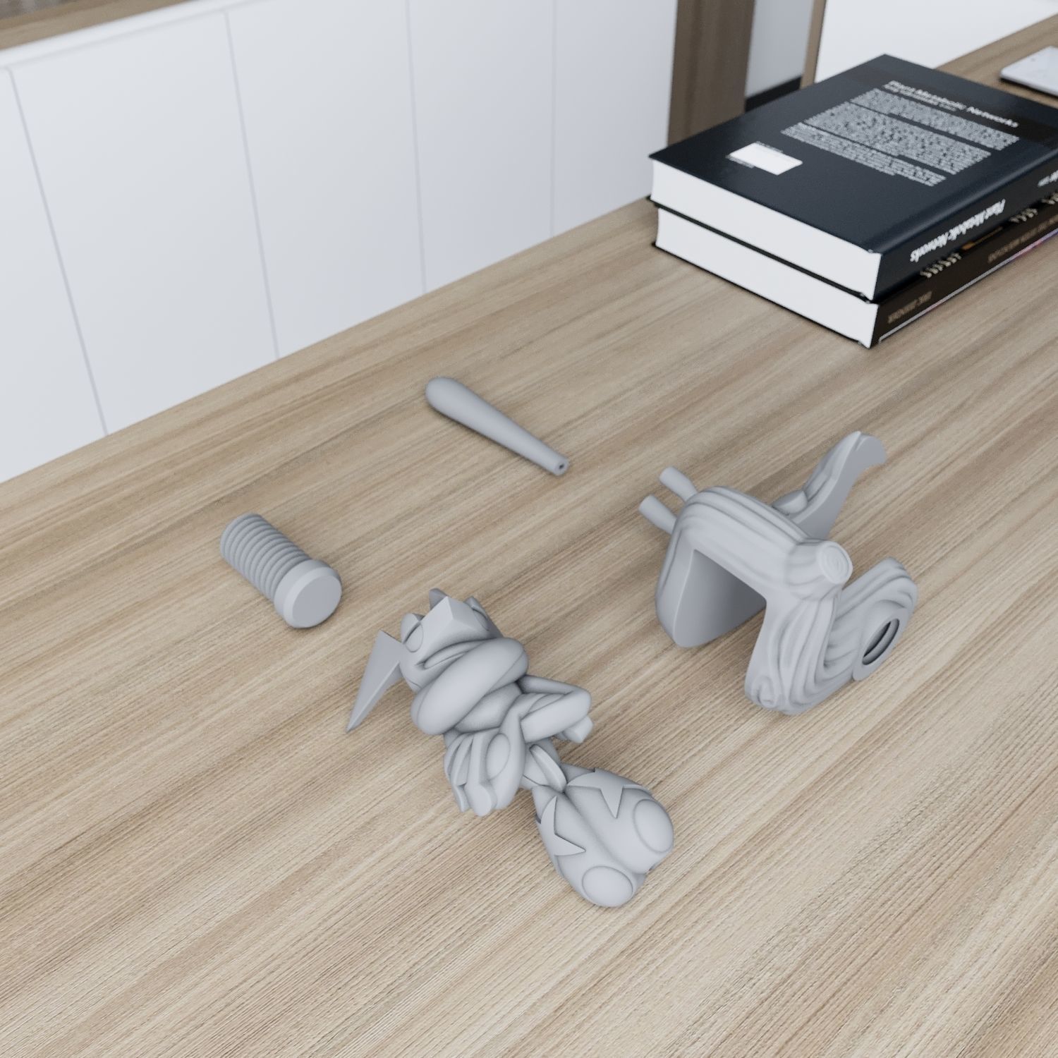 greninja sleep upside down from pokemon 3D print model_4