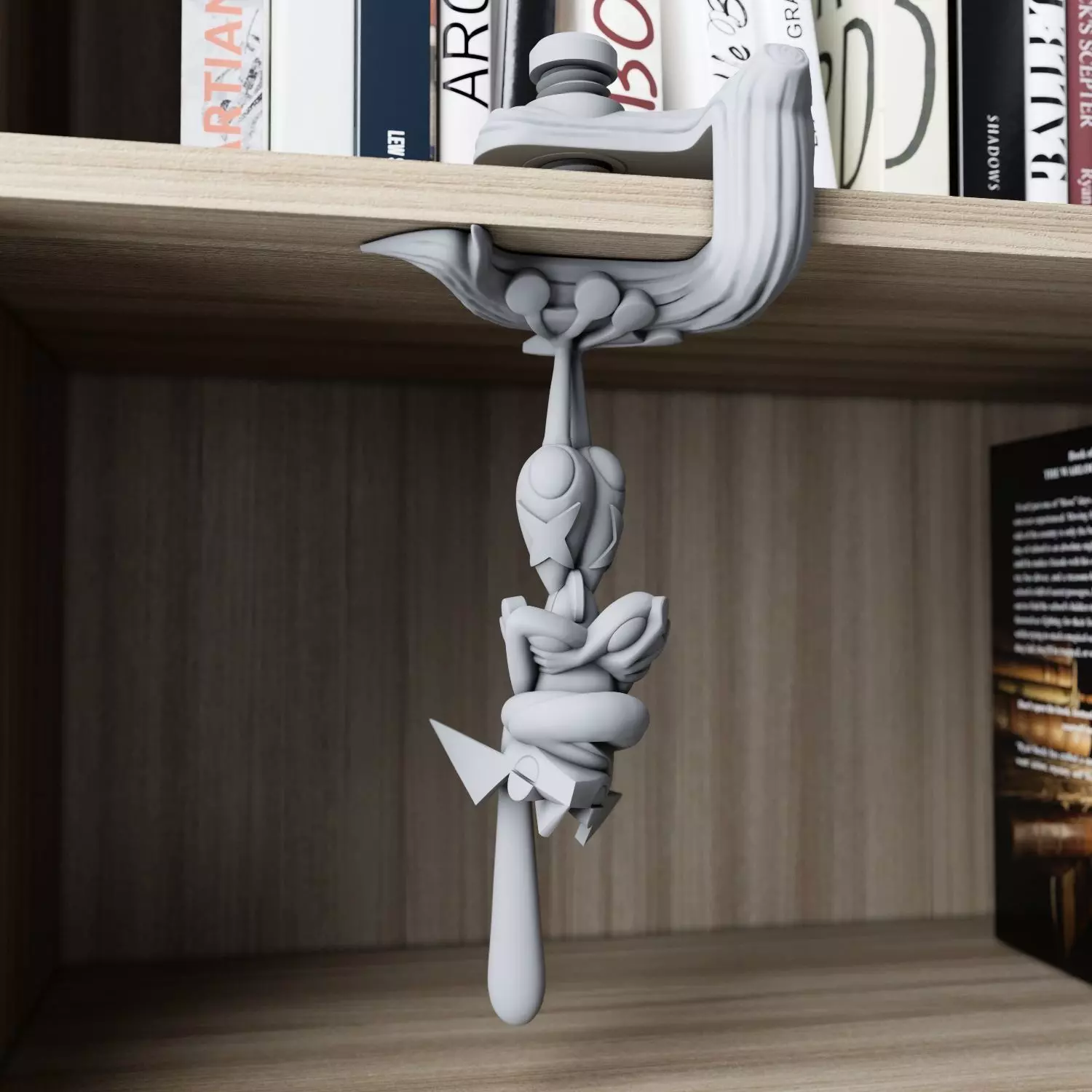 greninja sleep upside down from pokemon 3D print model_0
