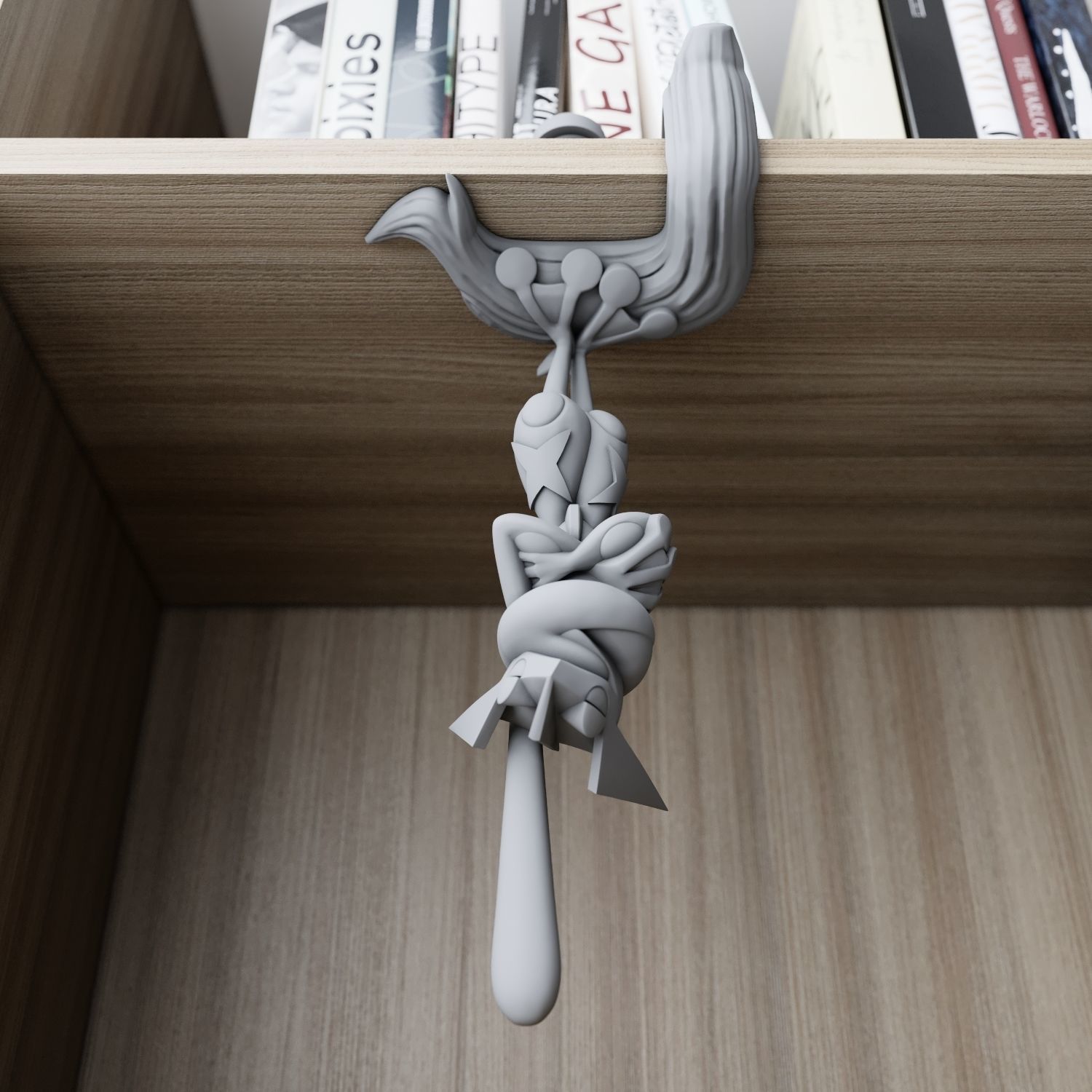 greninja sleep upside down from pokemon 3D print model_3