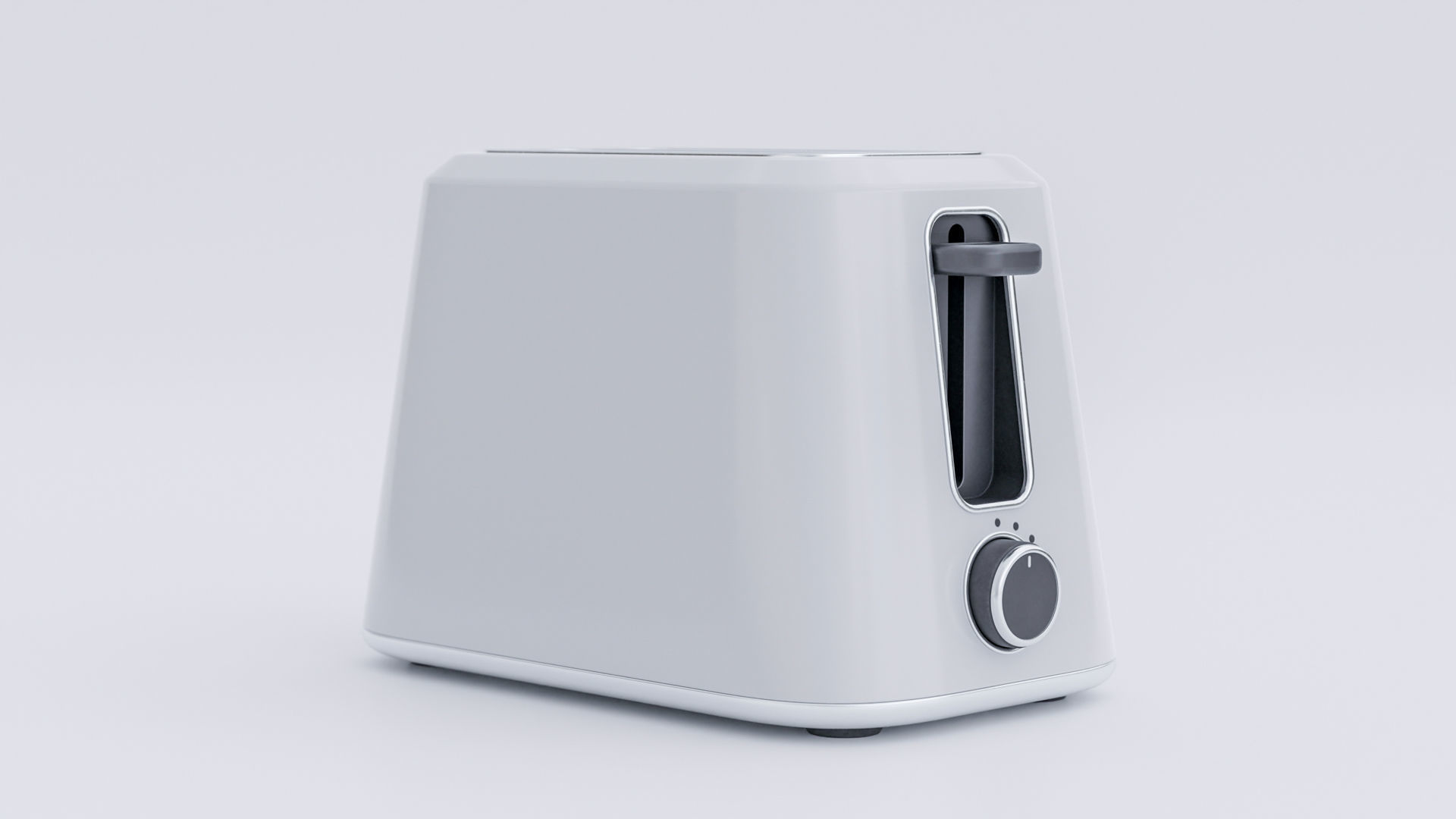 Modern toaster concept Low-poly 3D model_1