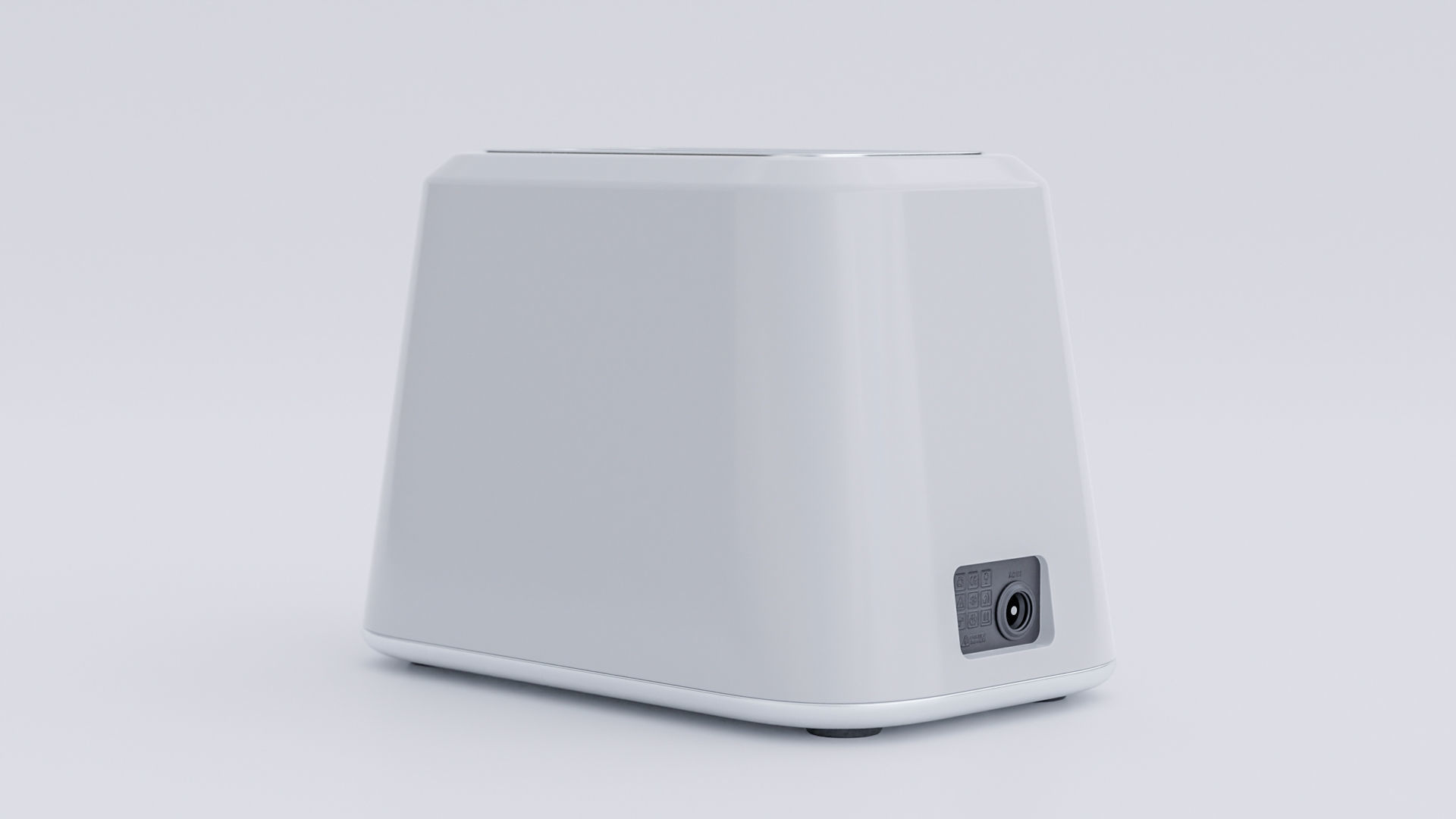 Modern toaster concept Low-poly 3D model_5