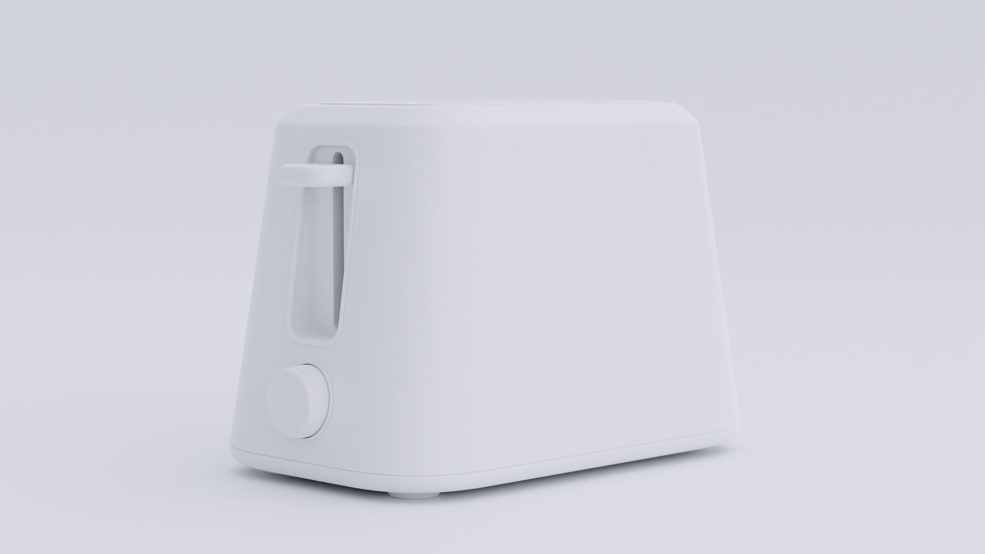 Modern toaster concept Low-poly 3D model_7