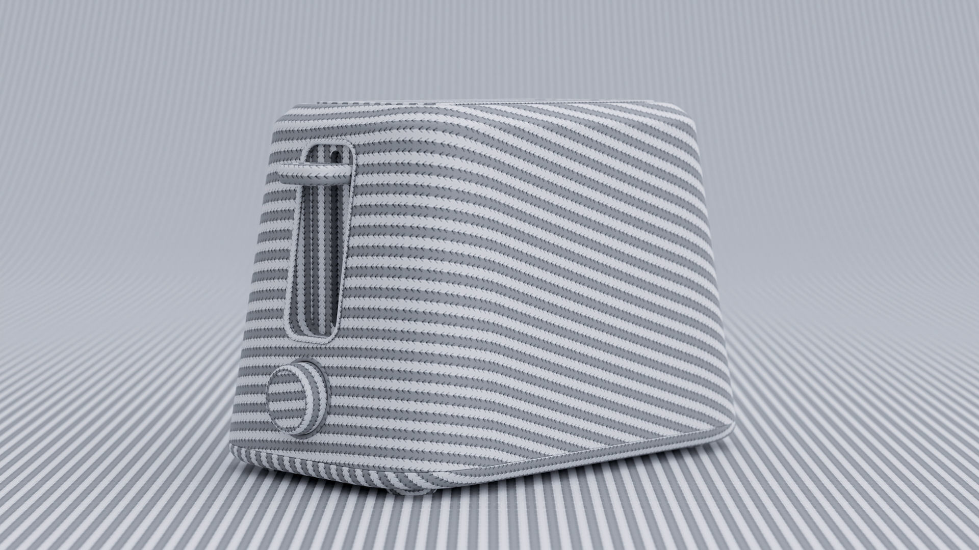 Modern toaster concept Low-poly 3D model_6