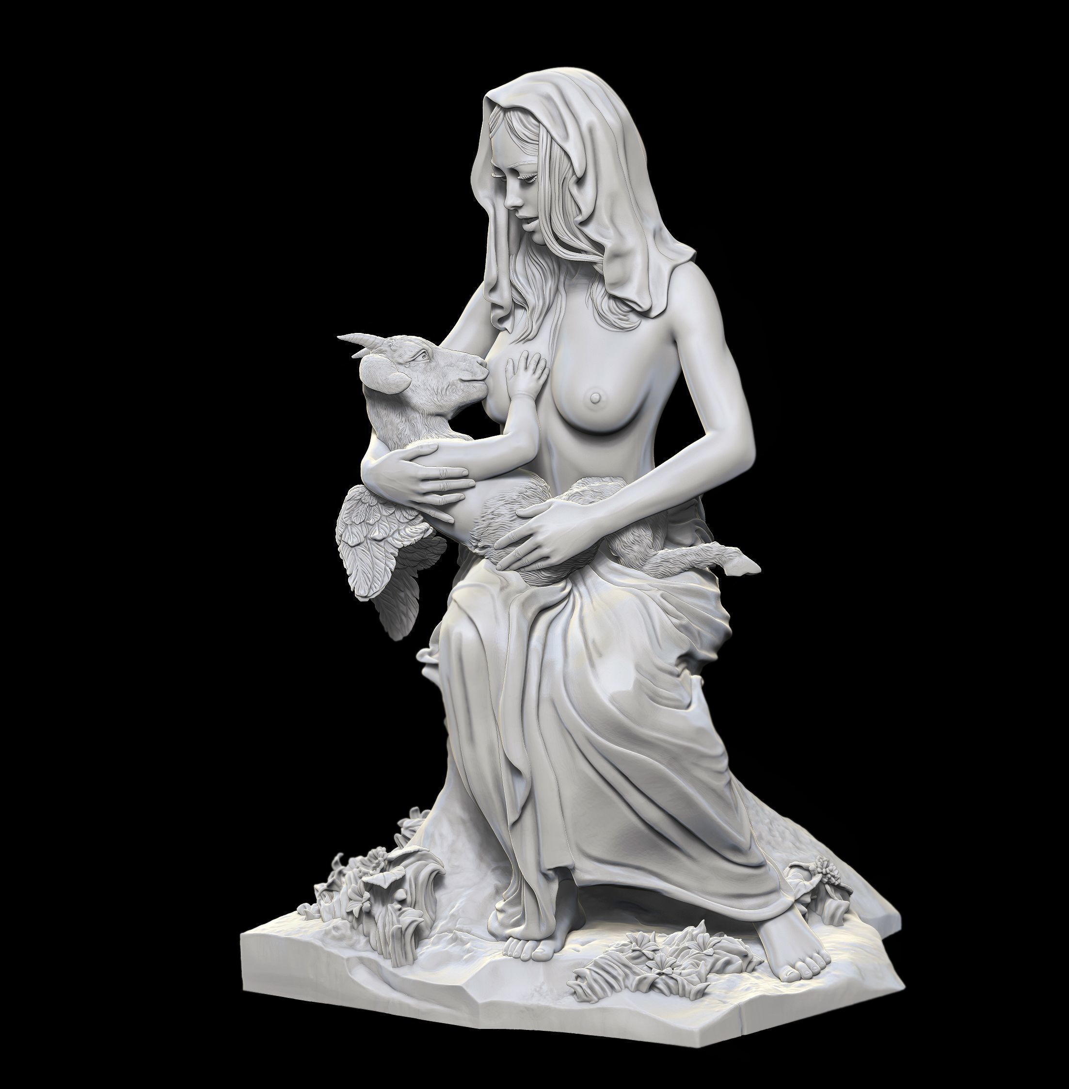 Mothers Love 3D print model_3