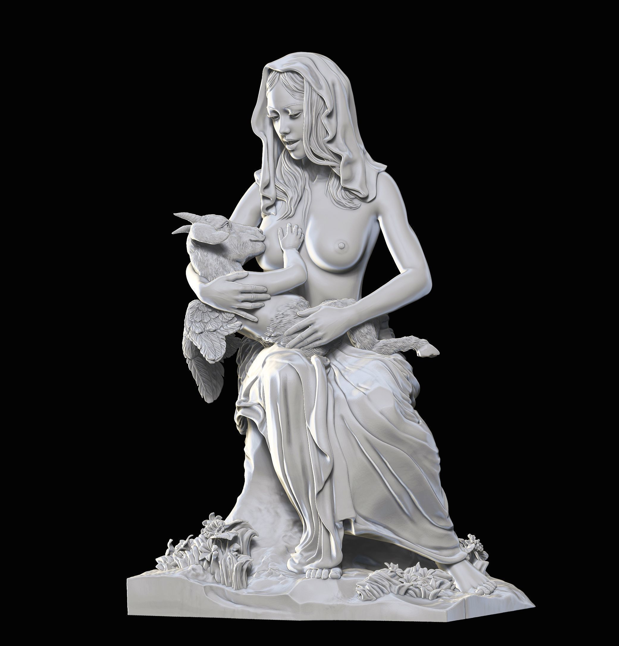 Mothers Love 3D print model_2