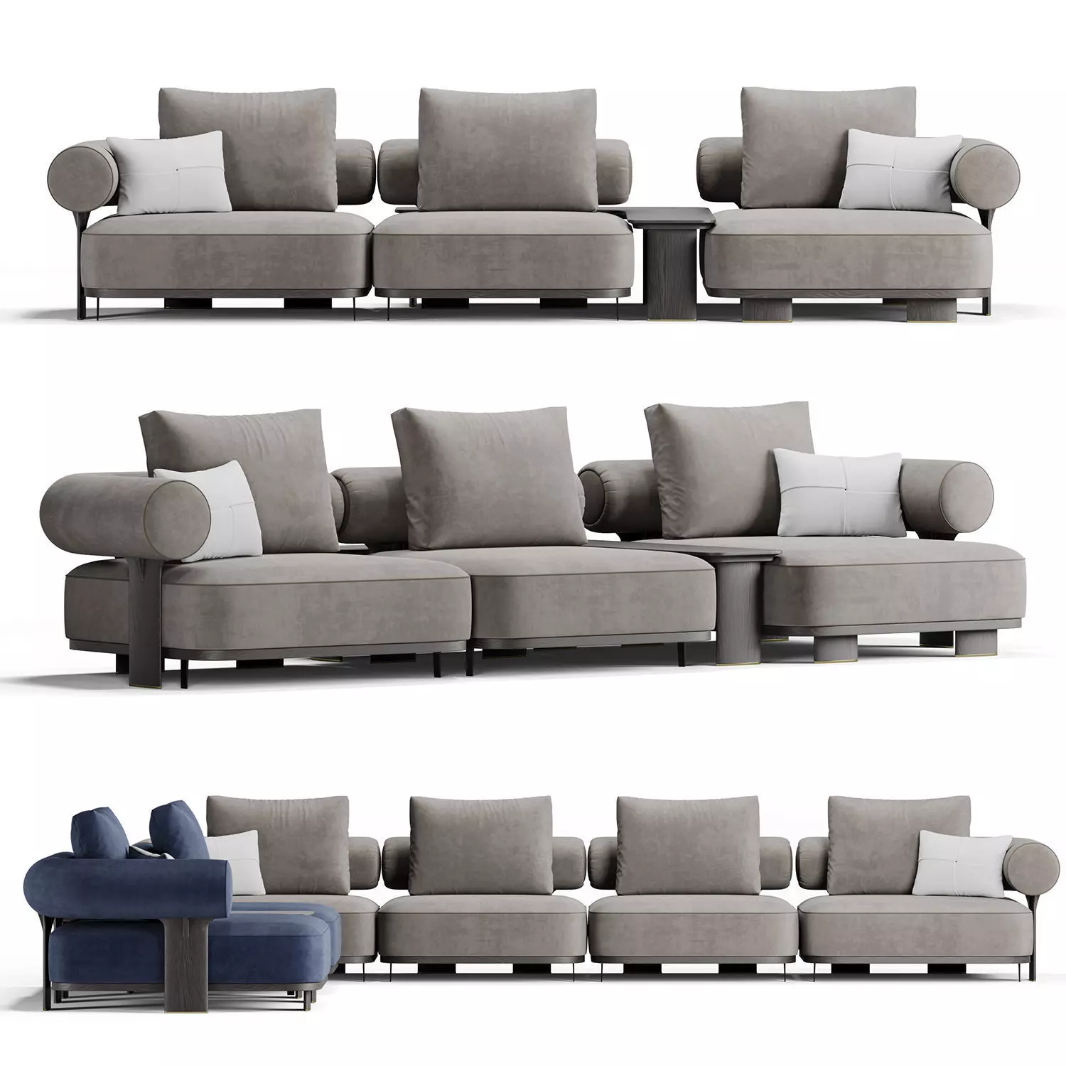 Kyoto sofa by Saloni 3D model
