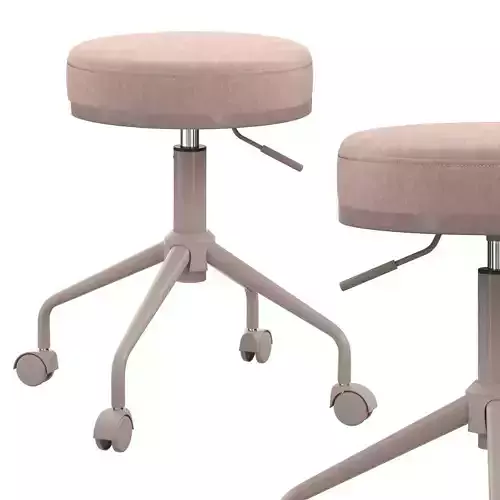 Swivel Rolling Hydraulic Height Adjustable Stool 3D model