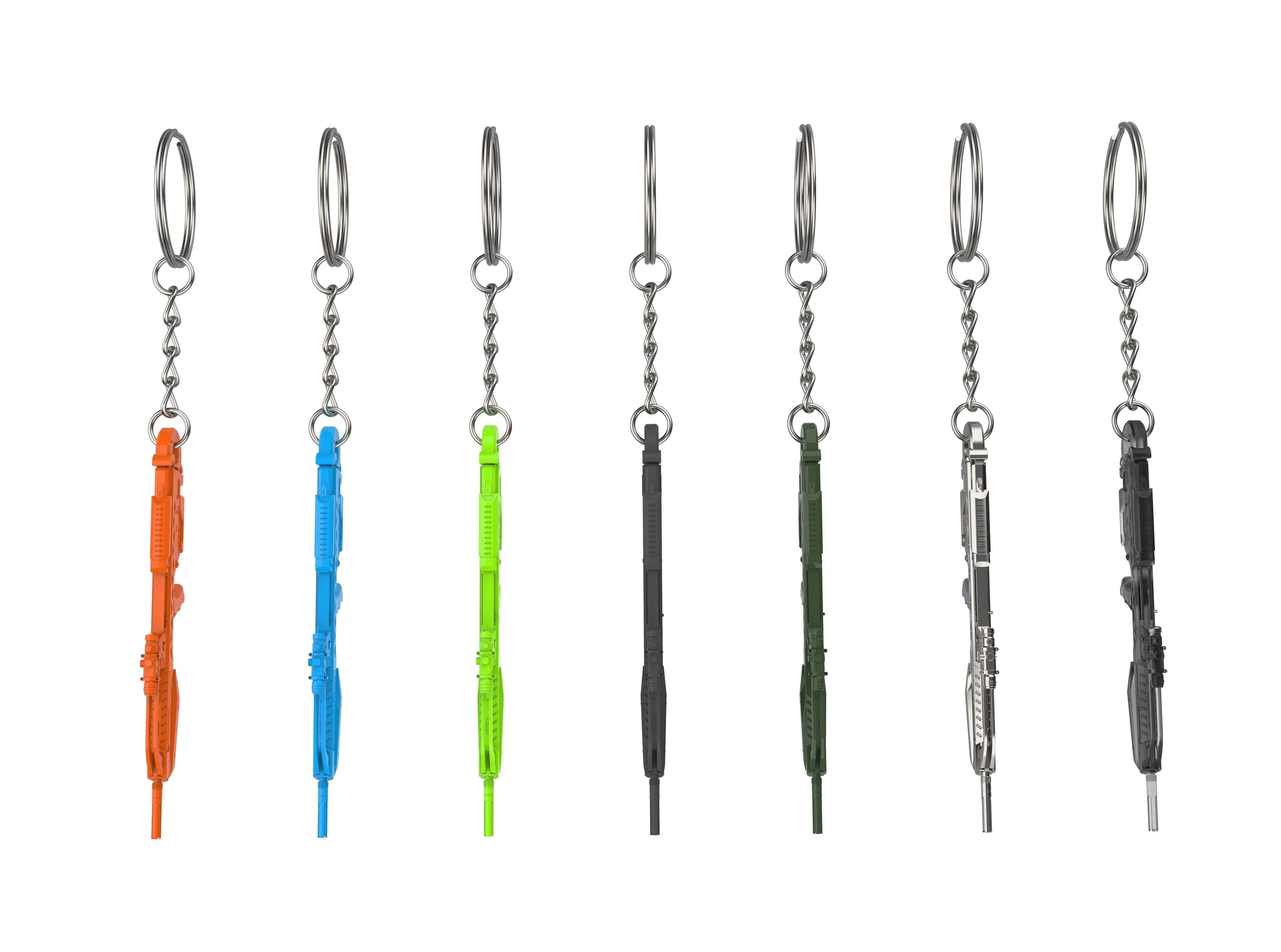 Keychain - BR55 Battle Cannon - Halo - Printable model - STL 3D print model_17