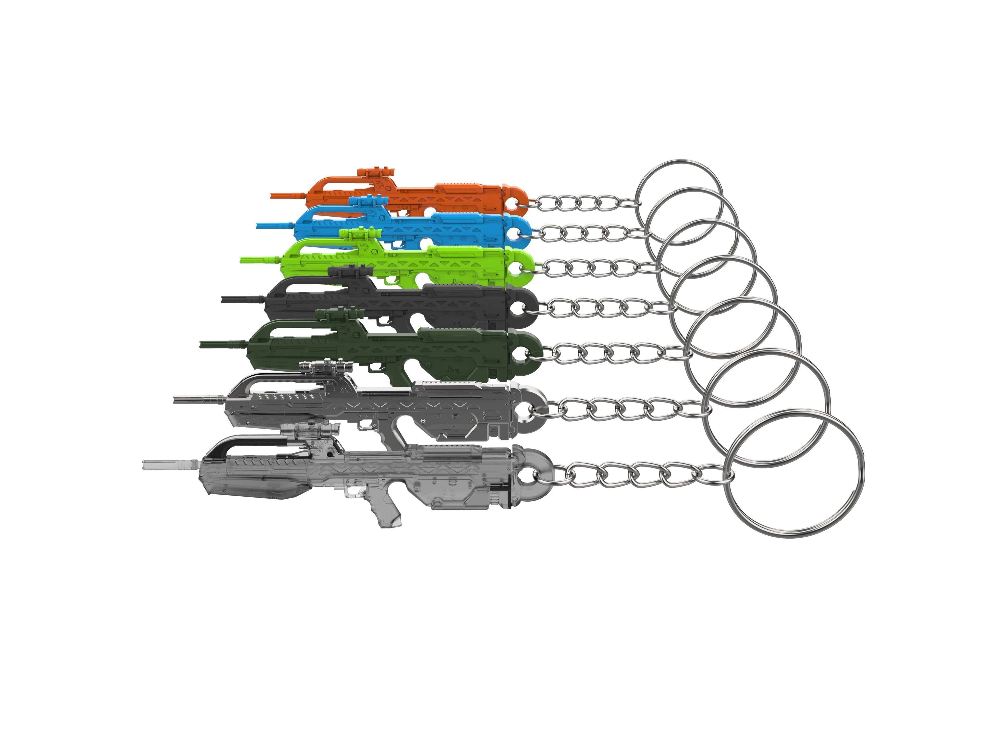 Keychain - BR55 Battle Cannon - Halo - Printable model - STL 3D print model_10