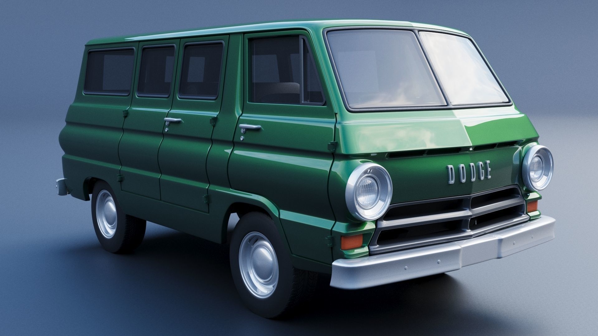 Dodge A100 3D print model_9