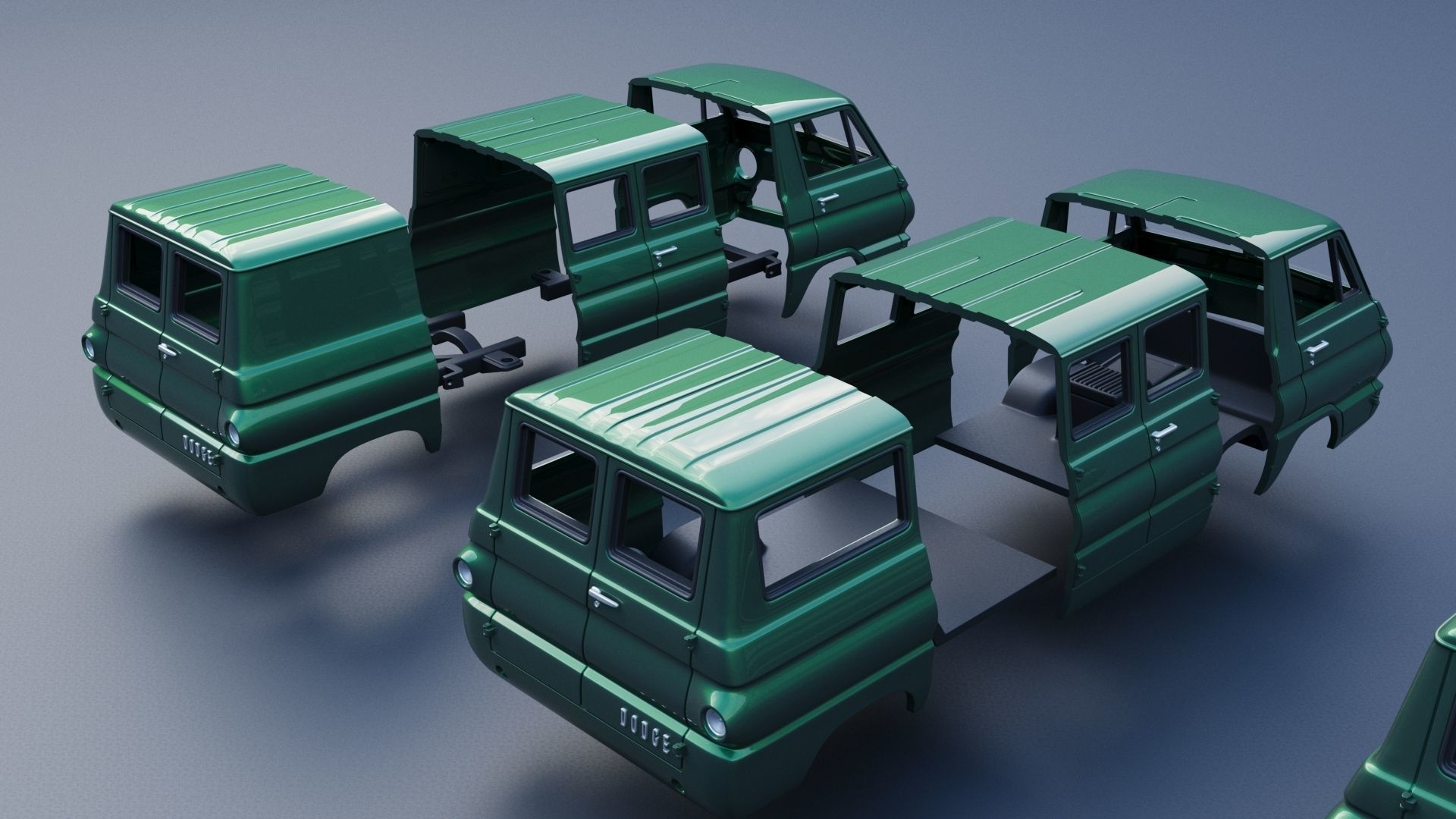 Dodge A100 3D print model_20