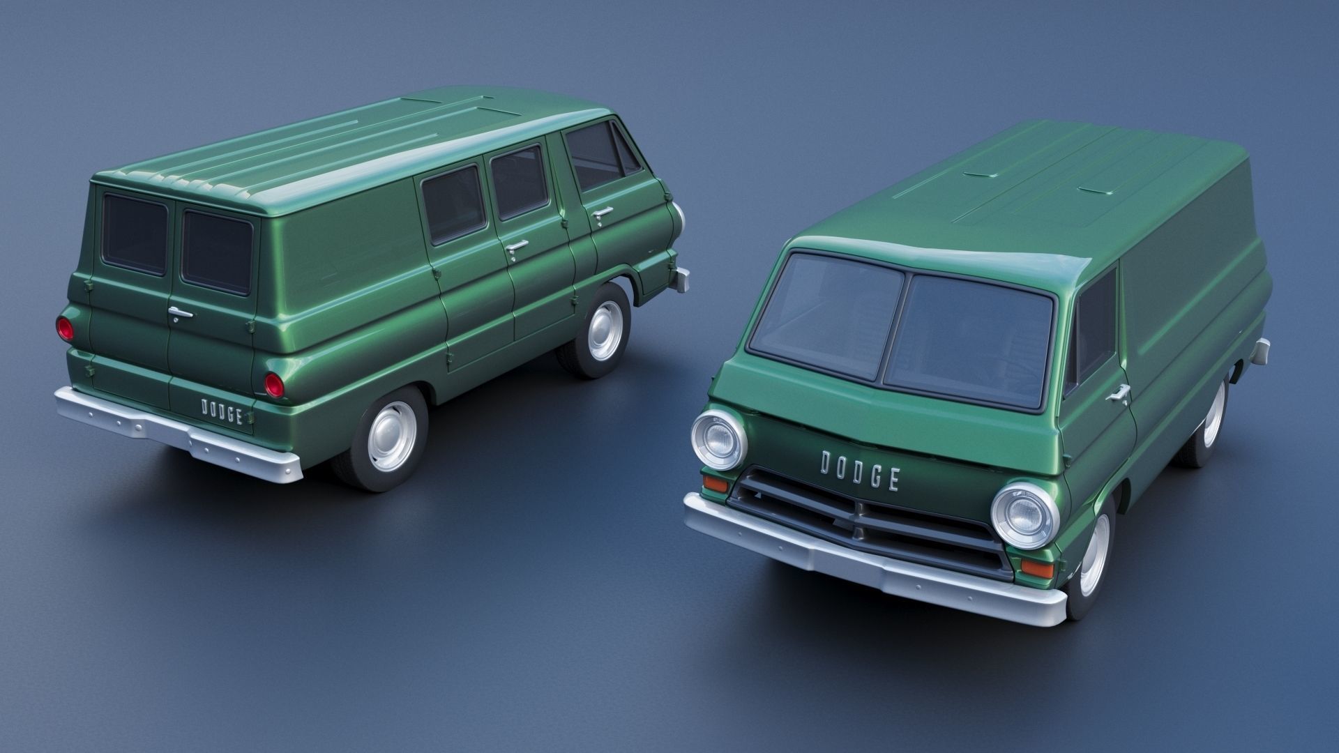 Dodge A100 3D print model_2