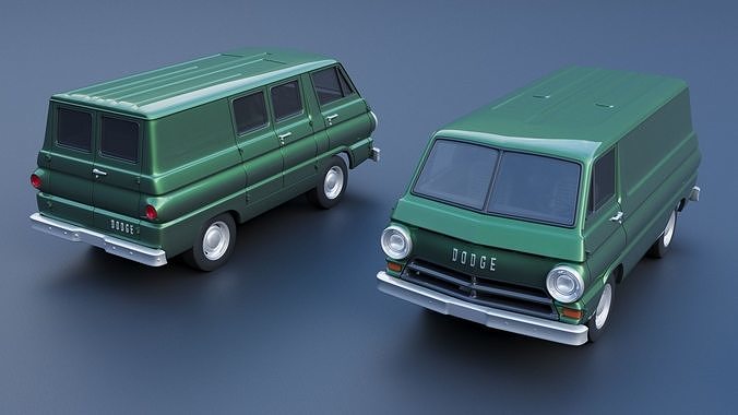 Dodge A100 3D print model 3