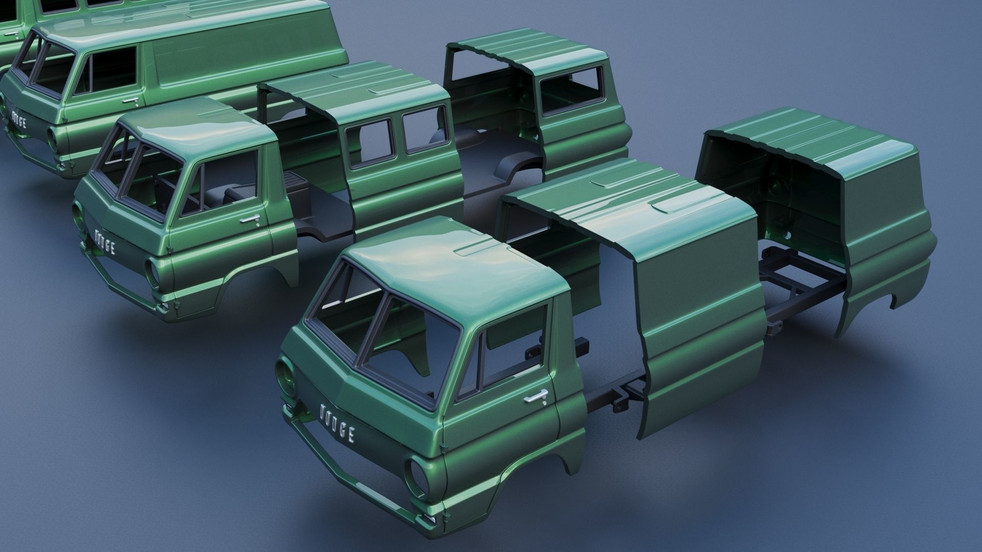 Dodge A100 3D print model_18