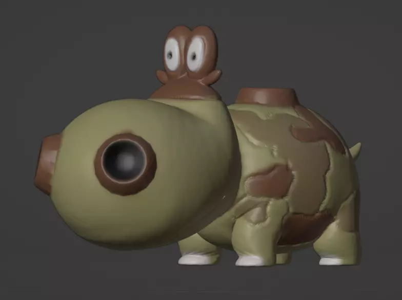 Hippopotas 3D print model_0