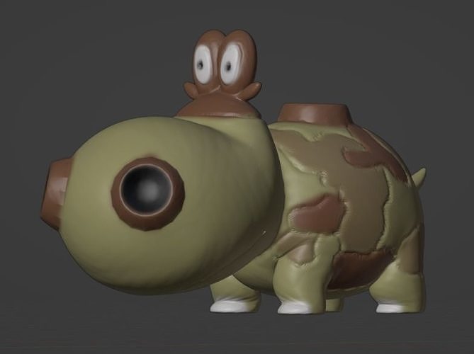Hippopotas 3D print model
