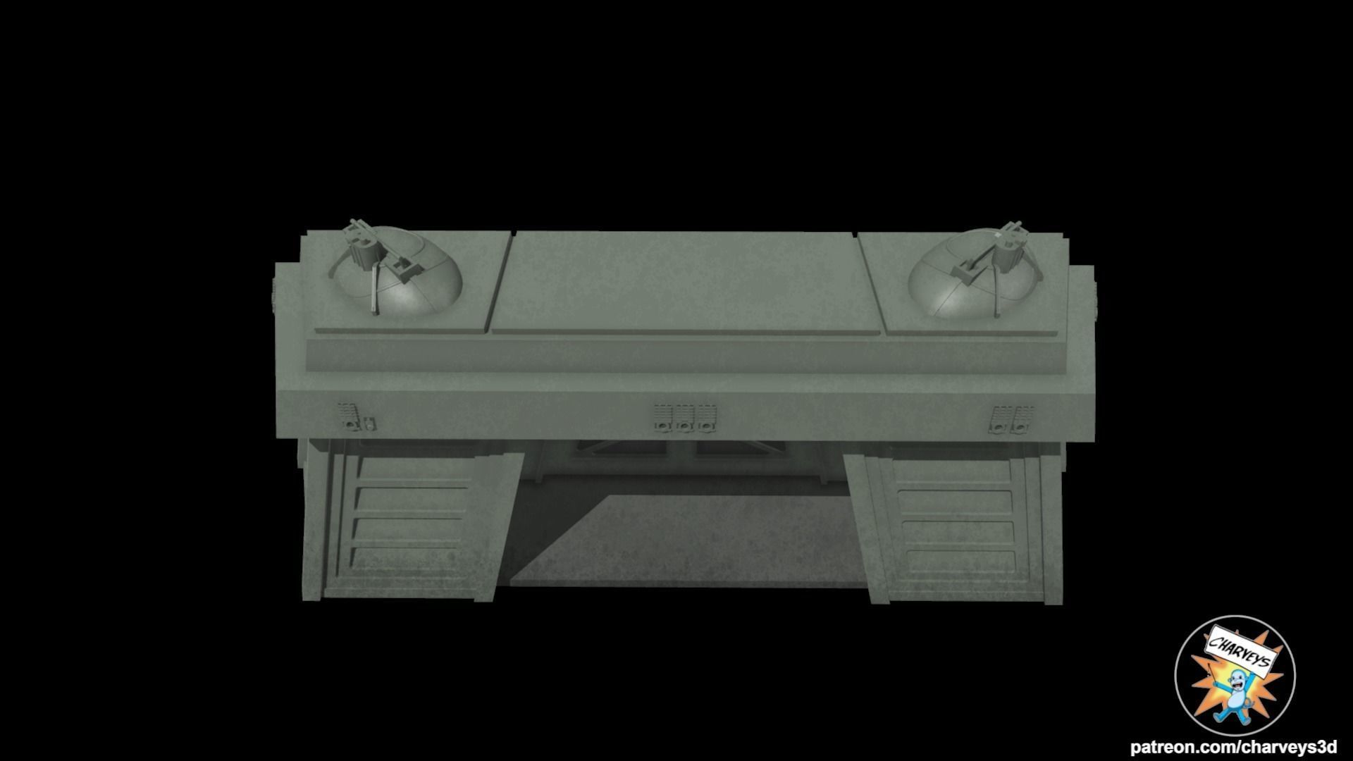 Star Wars Endor Shield Generator Bunker for action figures 3D print model_4