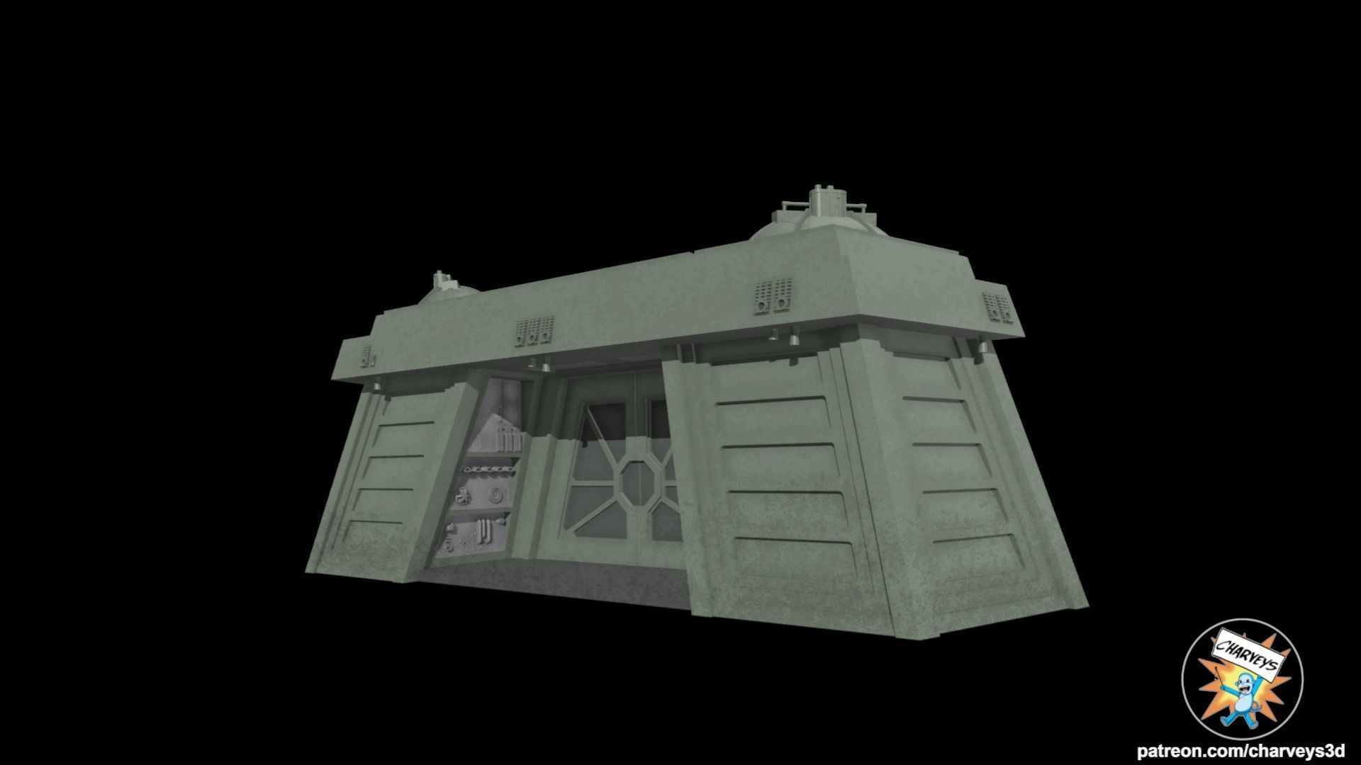 Star Wars Endor Shield Generator Bunker for action figures 3D print model_2