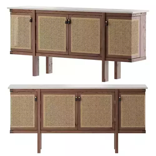 Sinca Design Rattattan Credenza