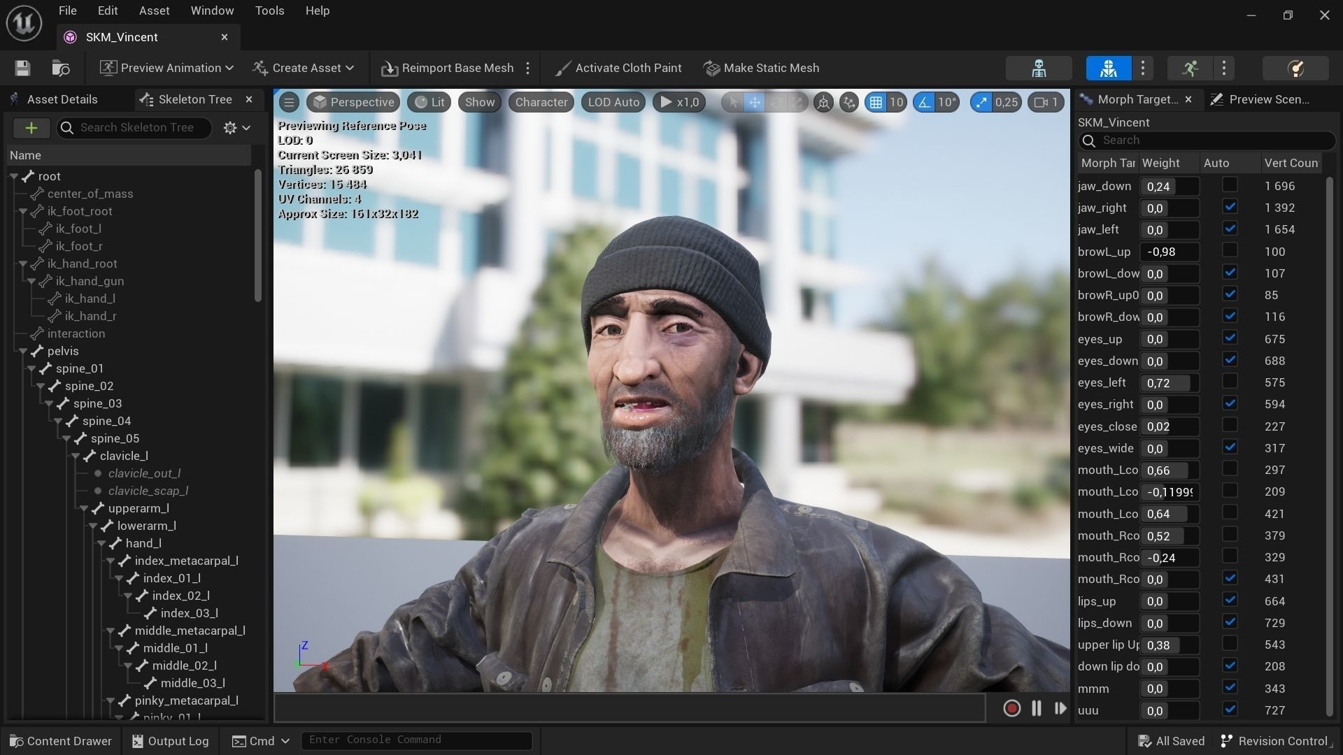Homeless person Vincent Low-poly 3D model_14