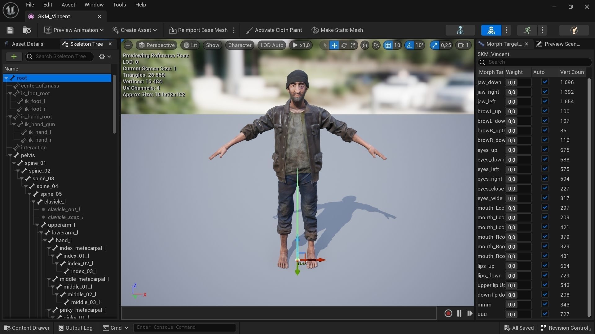 Homeless person Vincent Low-poly 3D model_13