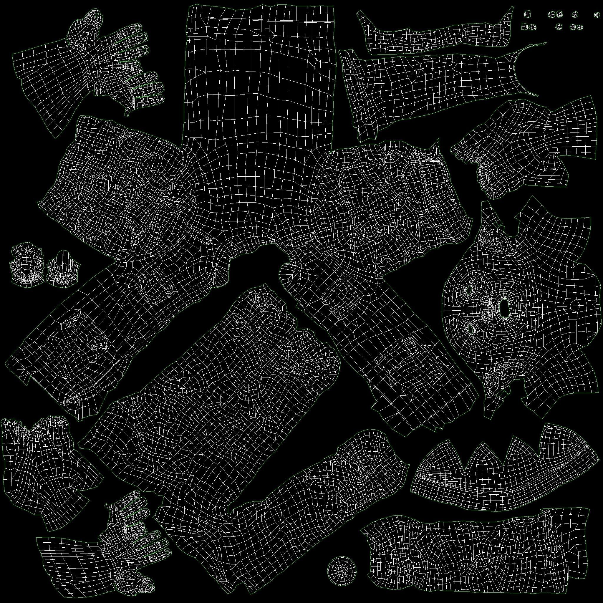 Homeless person Vincent Low-poly 3D model_9