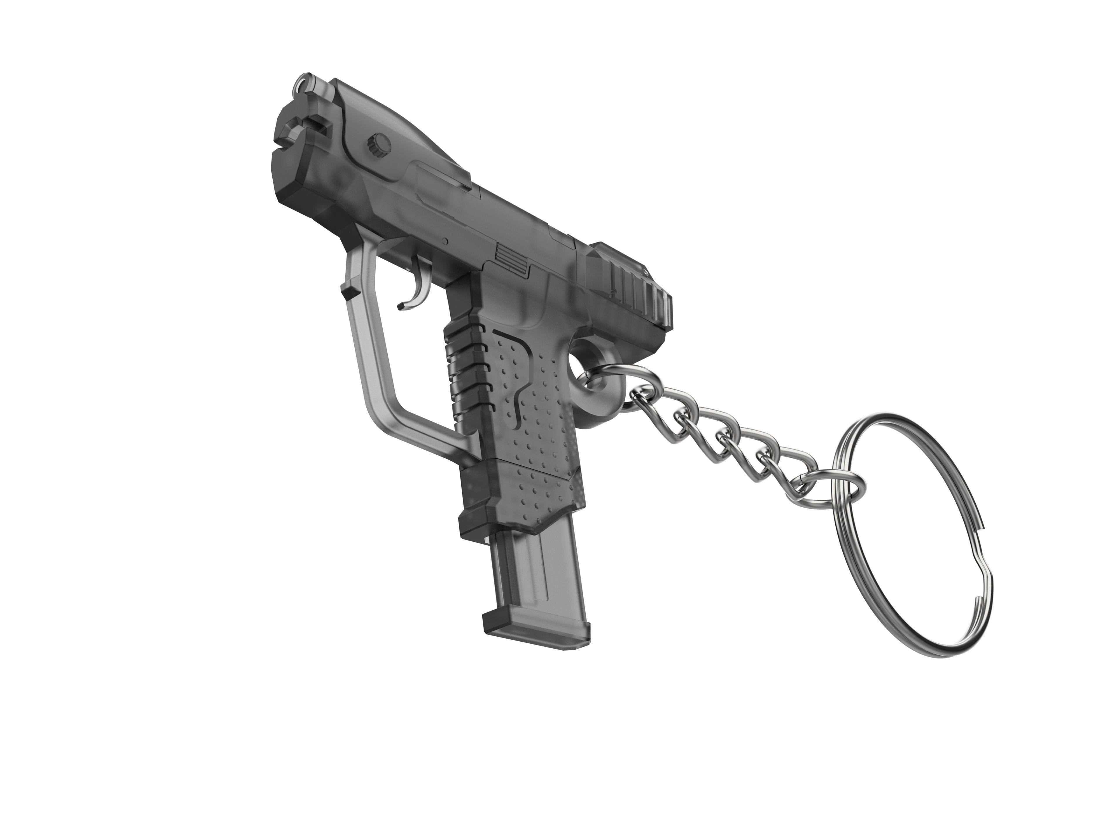 Keychain - M6D Magnum - Halo - Printable model - STL 3D print model_7