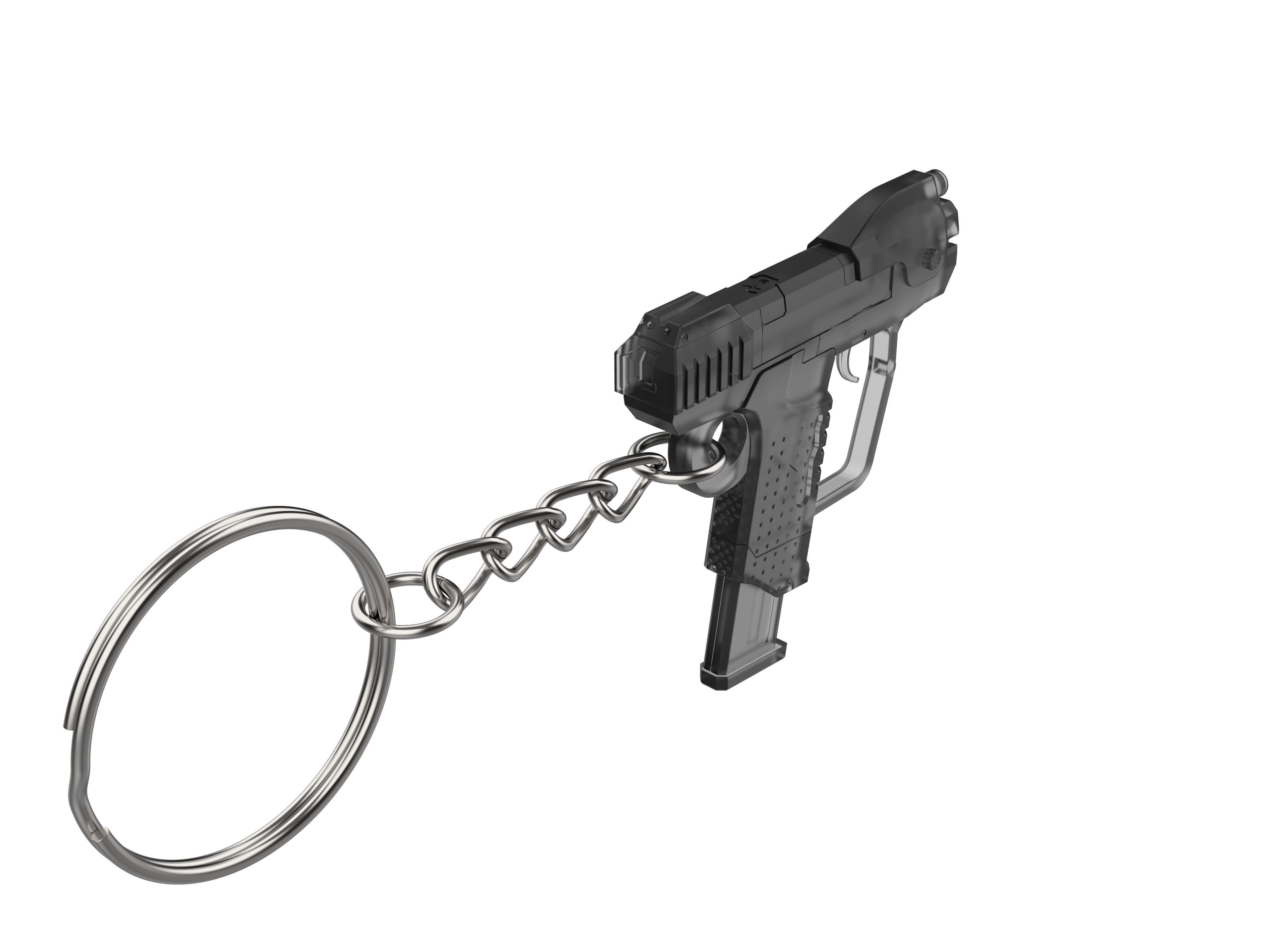 Keychain - M6D Magnum - Halo - Printable model - STL 3D print model_3
