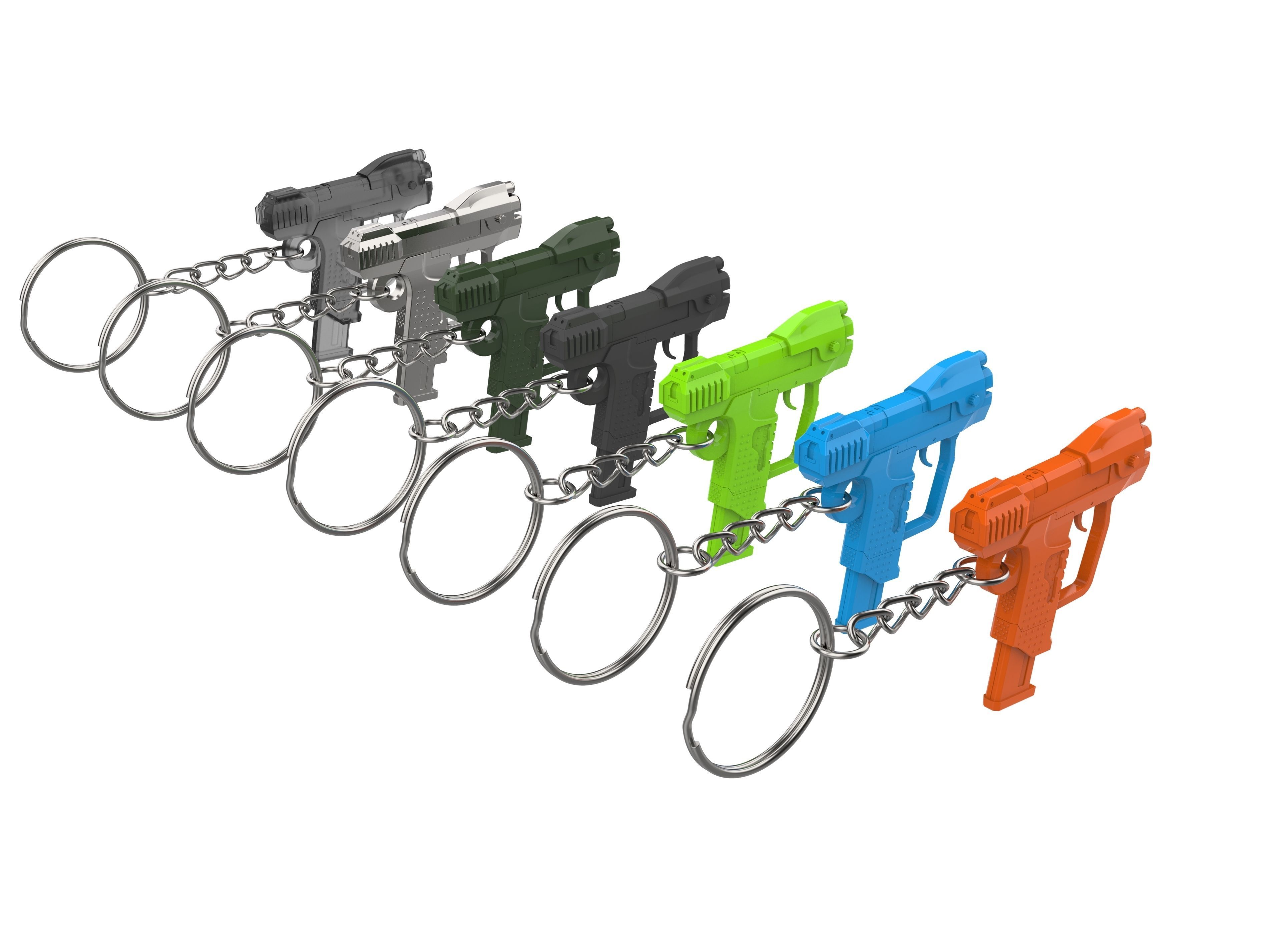 Keychain - M6D Magnum - Halo - Printable model - STL 3D print model_11