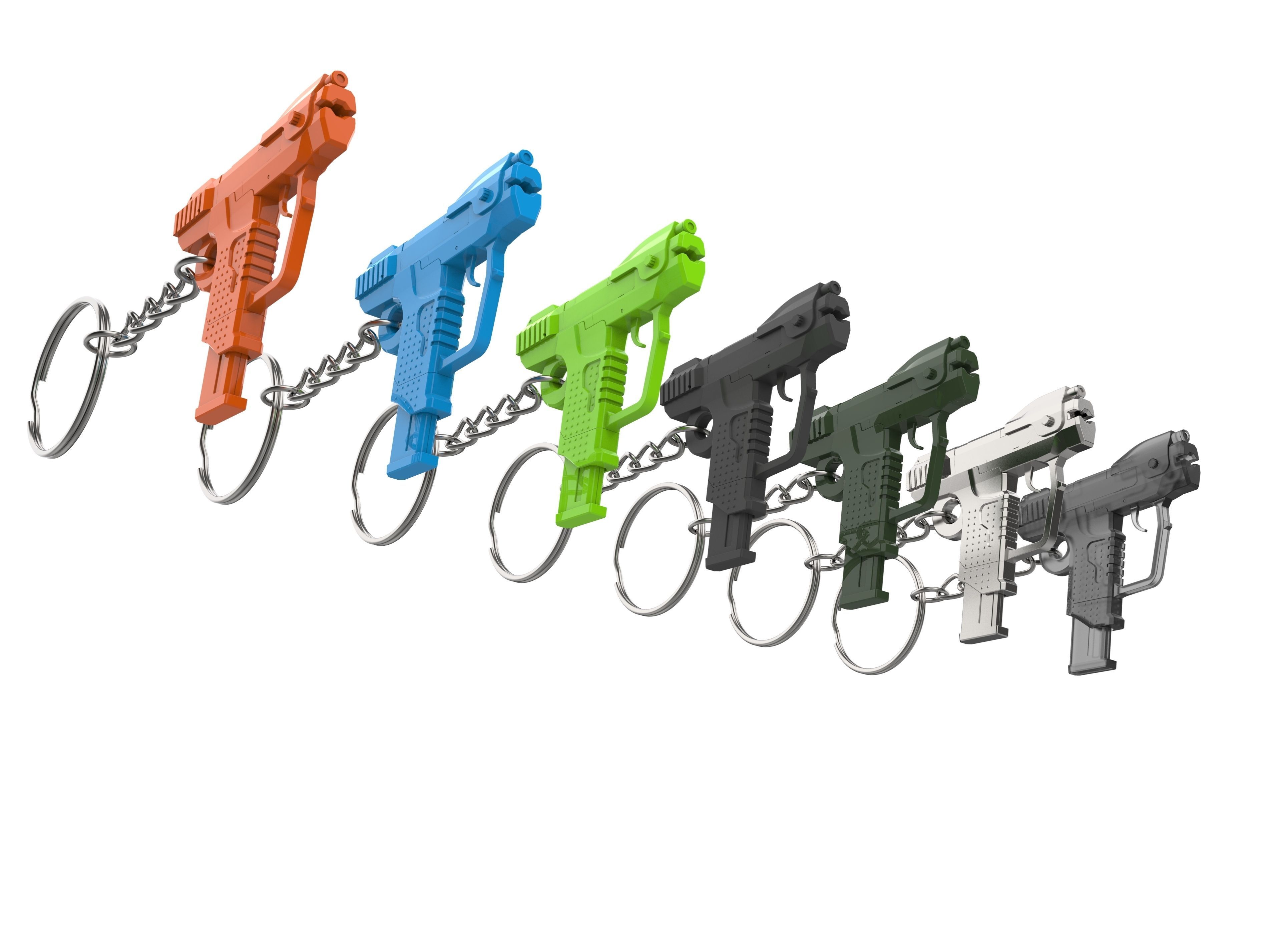 Keychain - M6D Magnum - Halo - Printable model - STL 3D print model_14