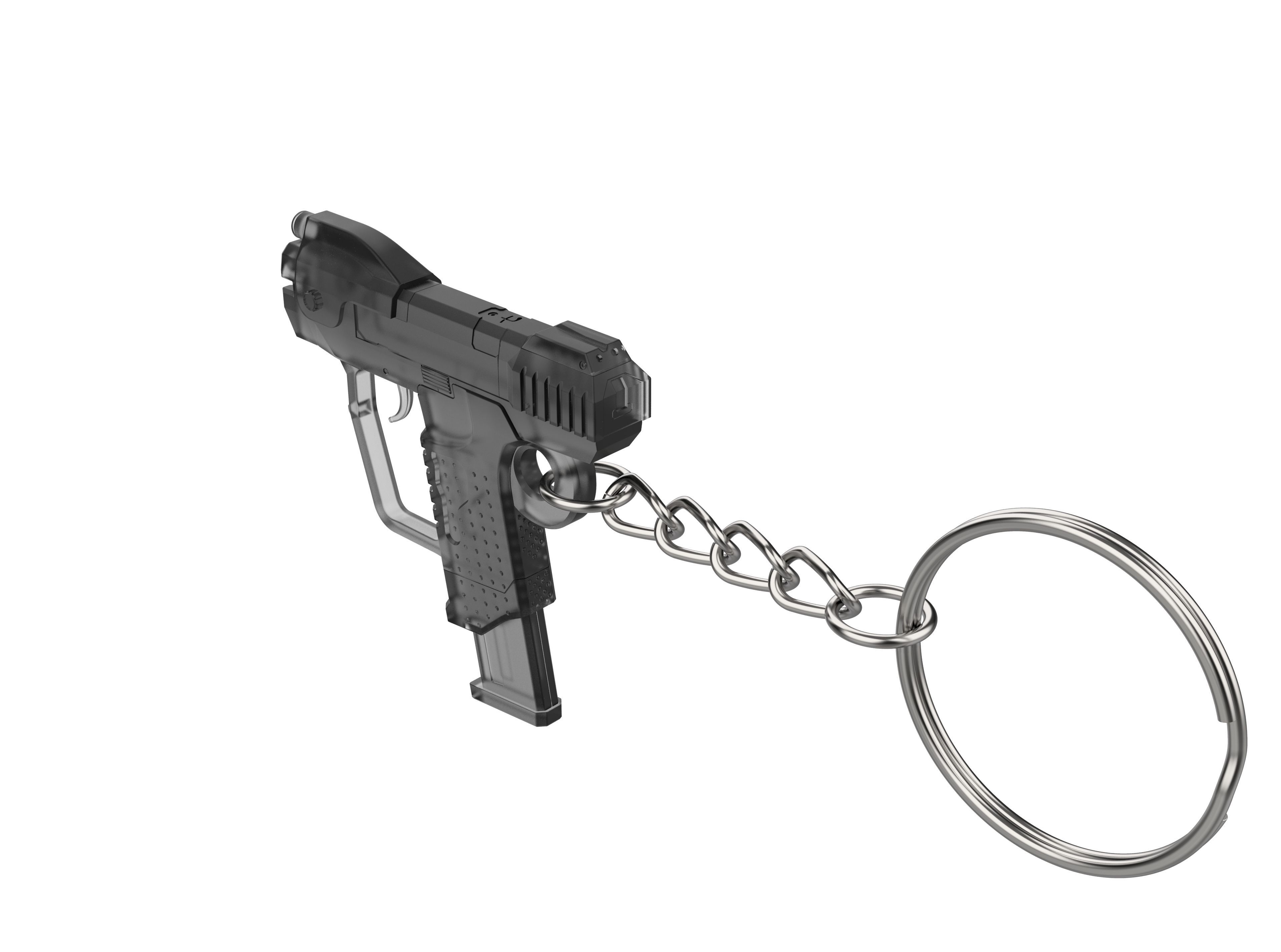 Keychain - M6D Magnum - Halo - Printable model - STL 3D print model_2
