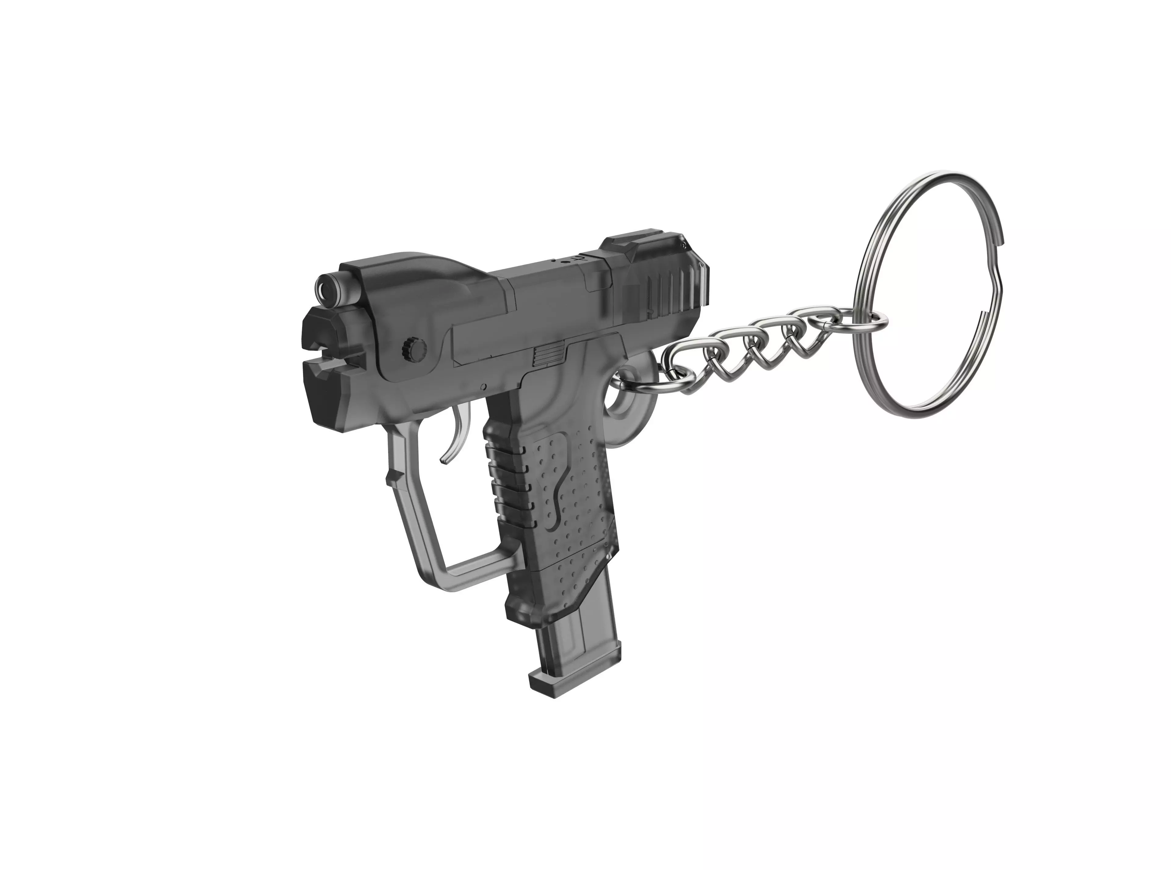 Keychain - M6D Magnum - Halo - Printable model - STL 3D print model_0