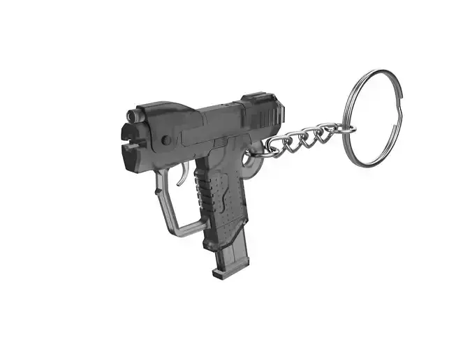Keychain - M6D Magnum - Halo - Printable model - STL 3D print model