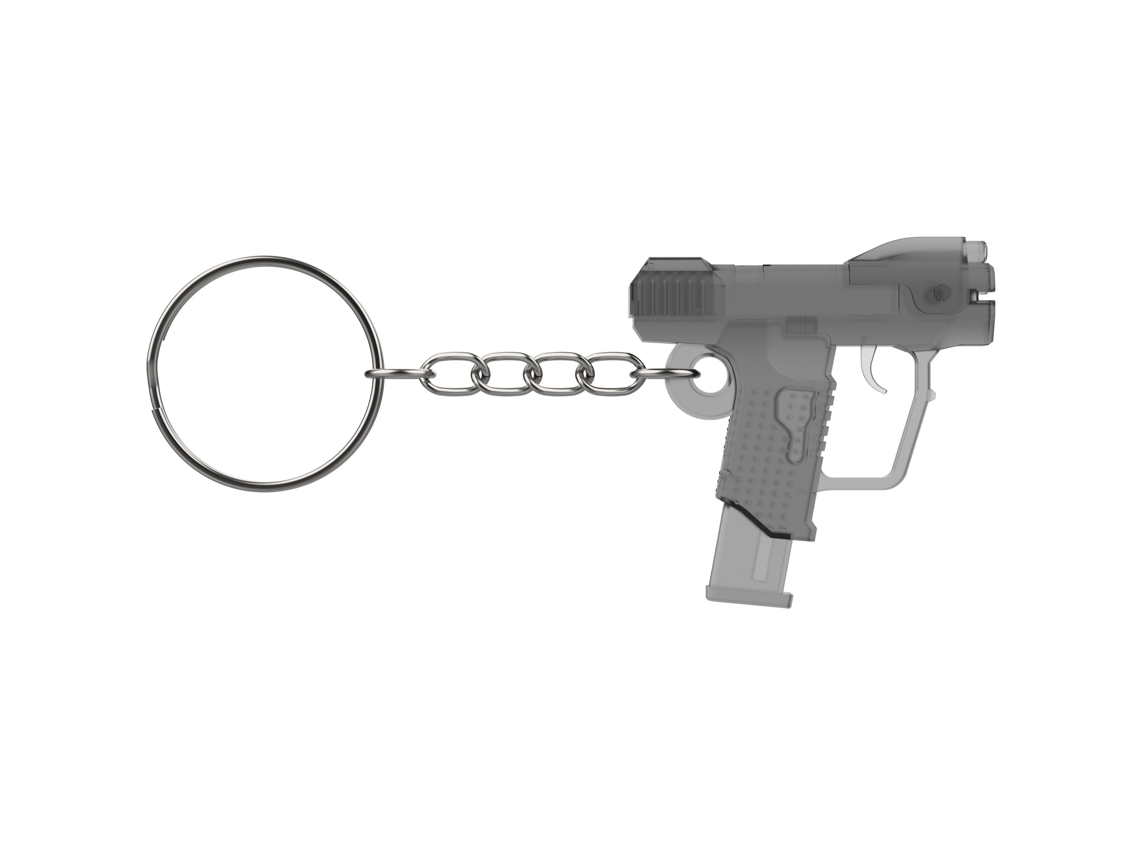 Keychain - M6D Magnum - Halo - Printable model - STL 3D print model_4