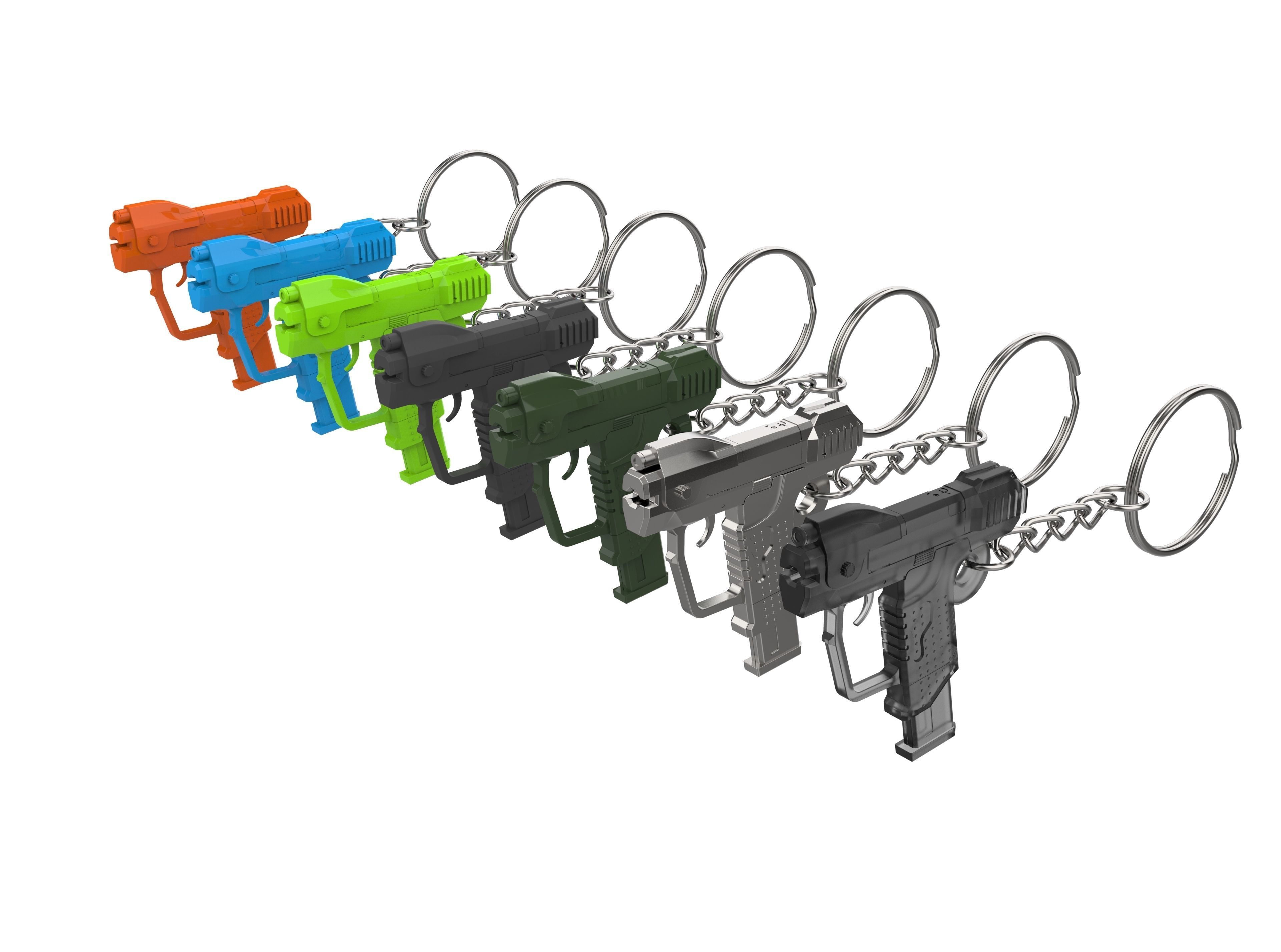 Keychain - M6D Magnum - Halo - Printable model - STL 3D print model_8