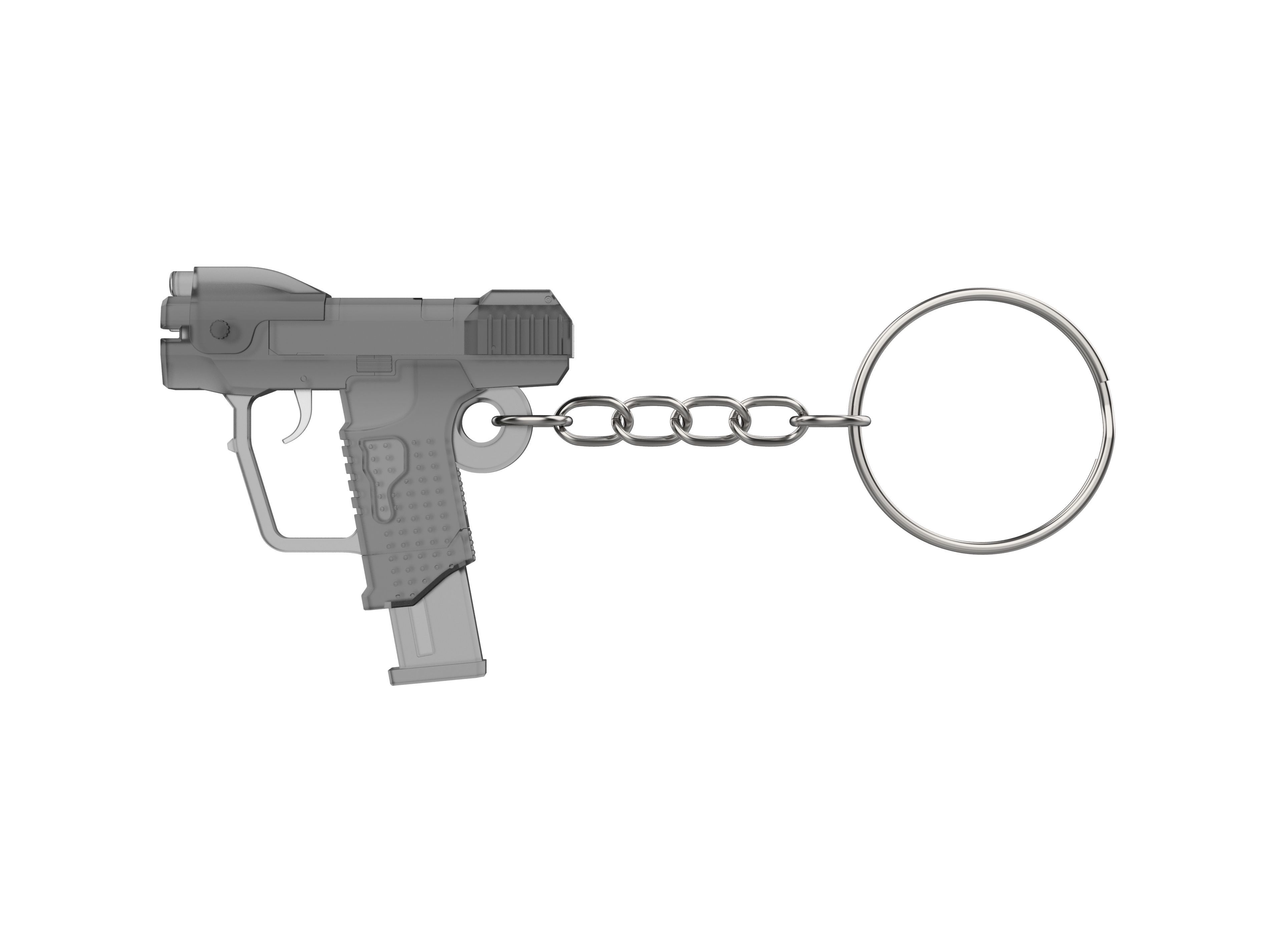 Keychain - M6D Magnum - Halo - Printable model - STL 3D print model_1