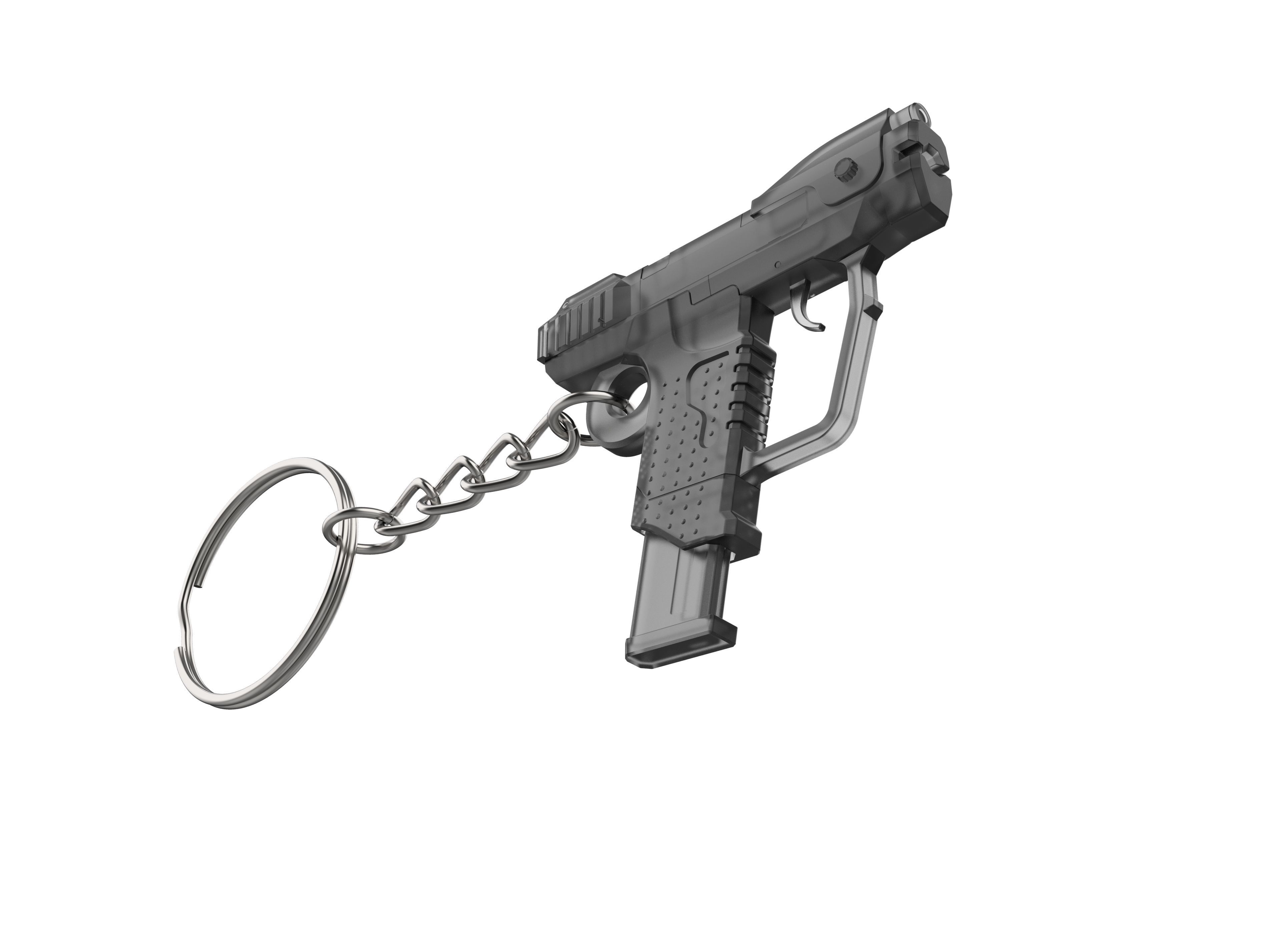 Keychain - M6D Magnum - Halo - Printable model - STL 3D print model_6