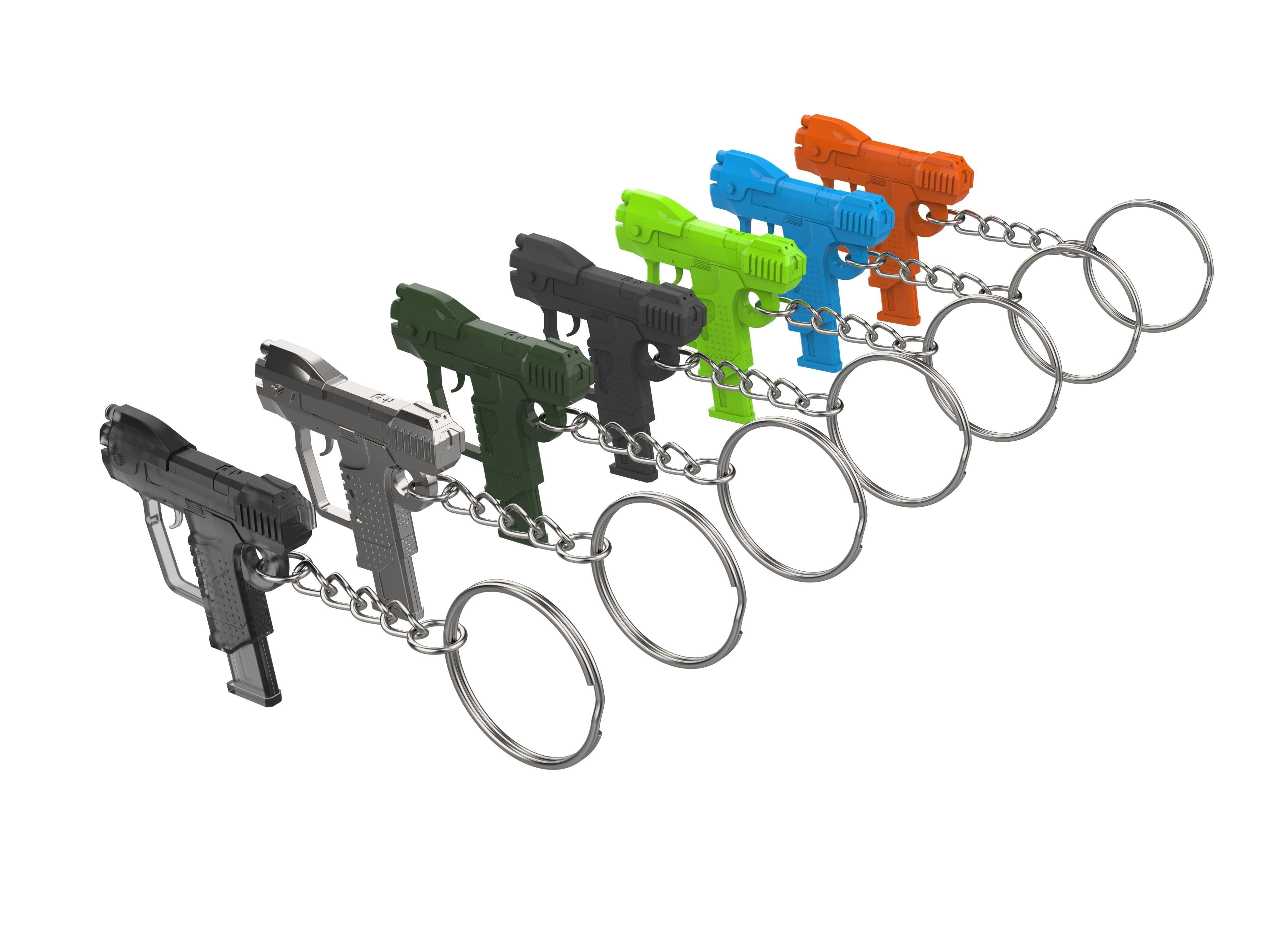 Keychain - M6D Magnum - Halo - Printable model - STL 3D print model_10