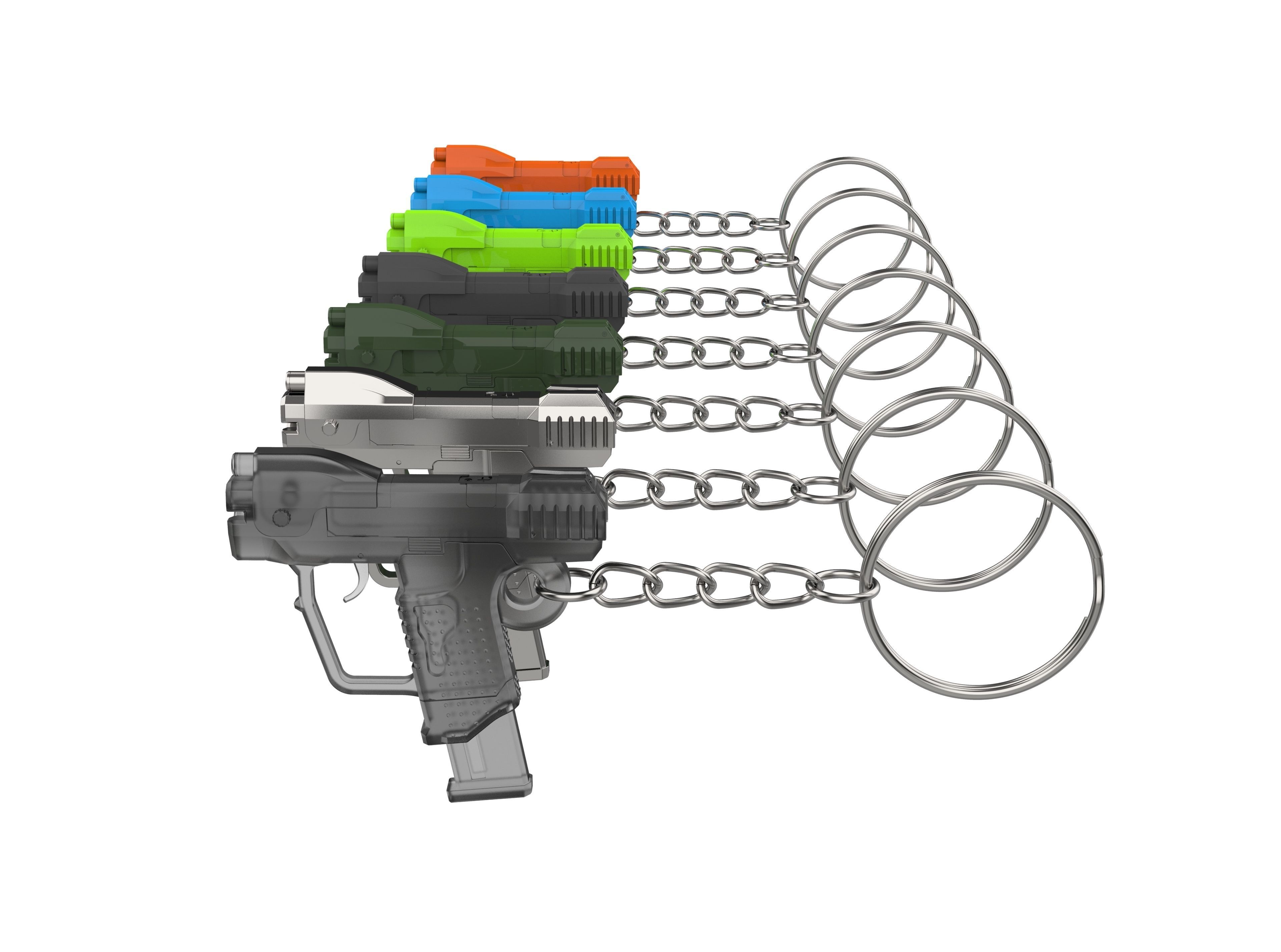 Keychain - M6D Magnum - Halo - Printable model - STL 3D print model_9