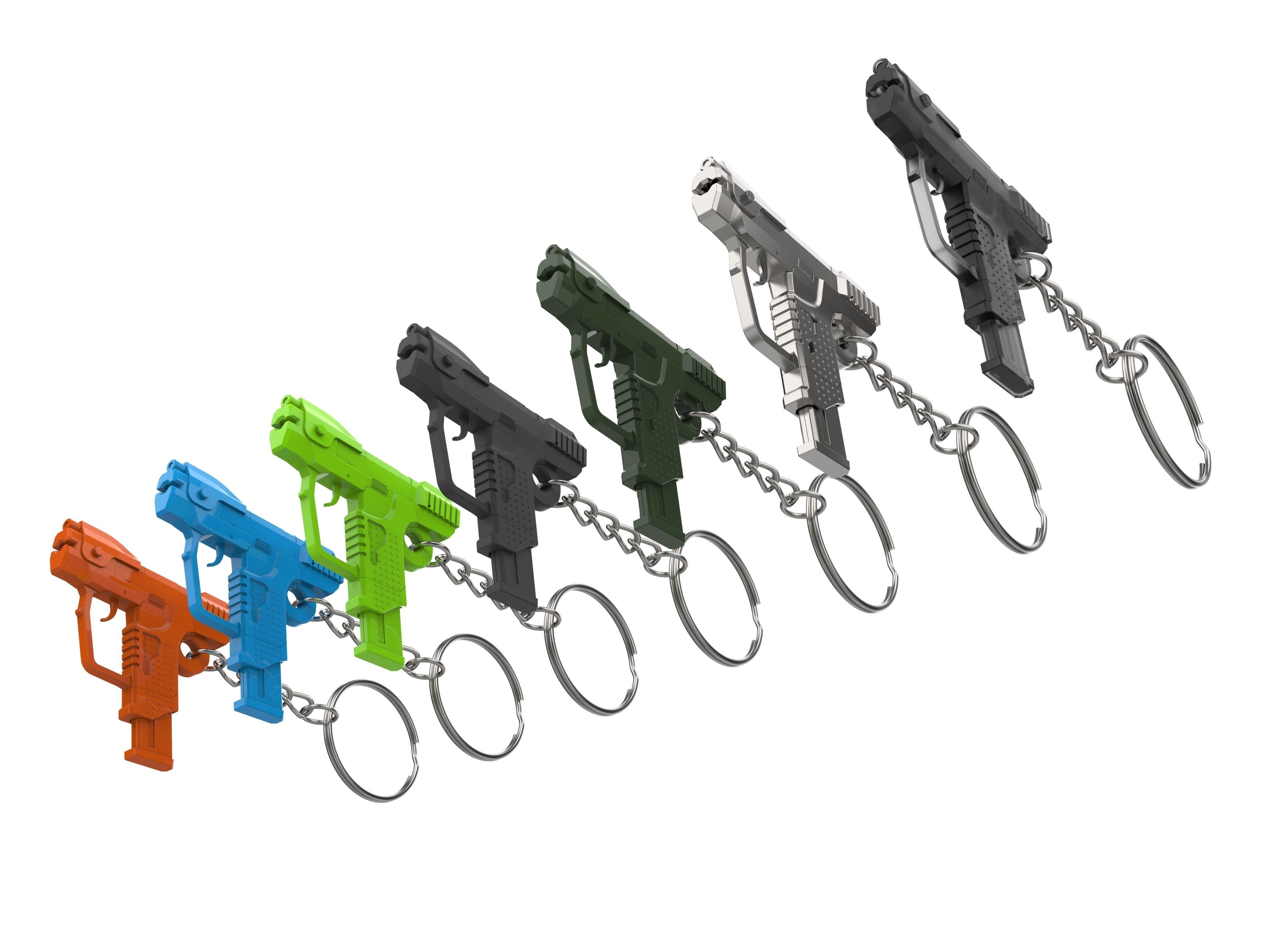 Keychain - M6D Magnum - Halo - Printable model - STL 3D print model_15