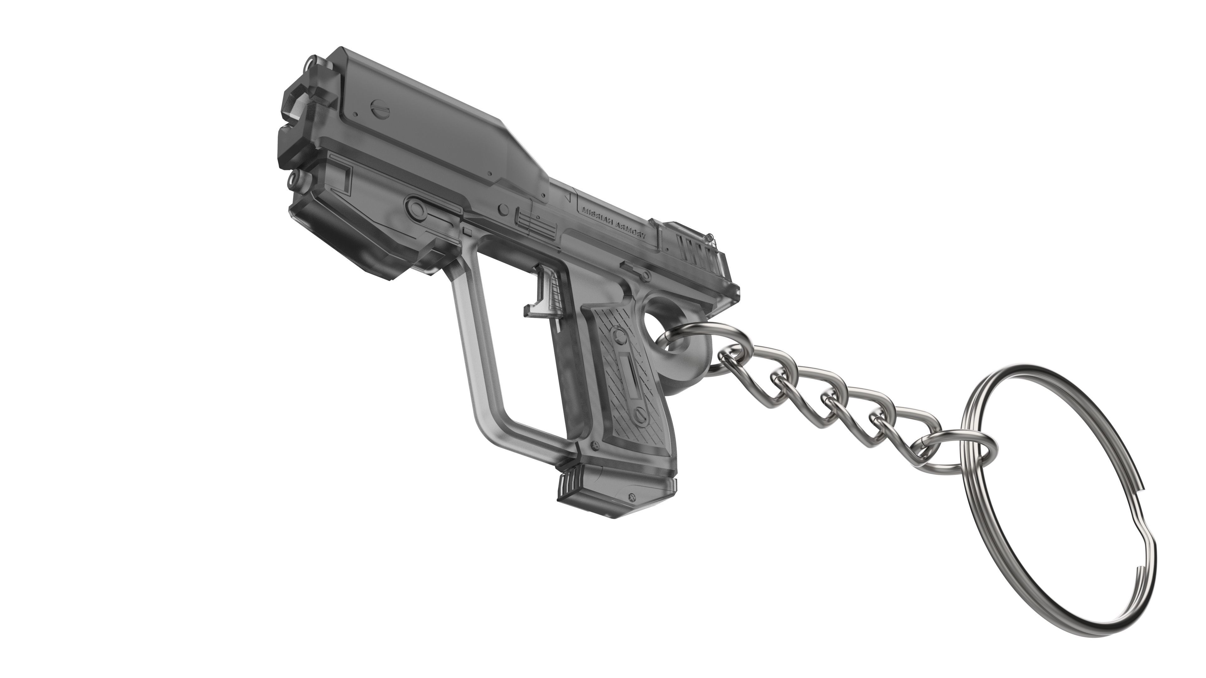 Keychain - M6G Magnum - Halo - Printable model - STL 3D print model_11