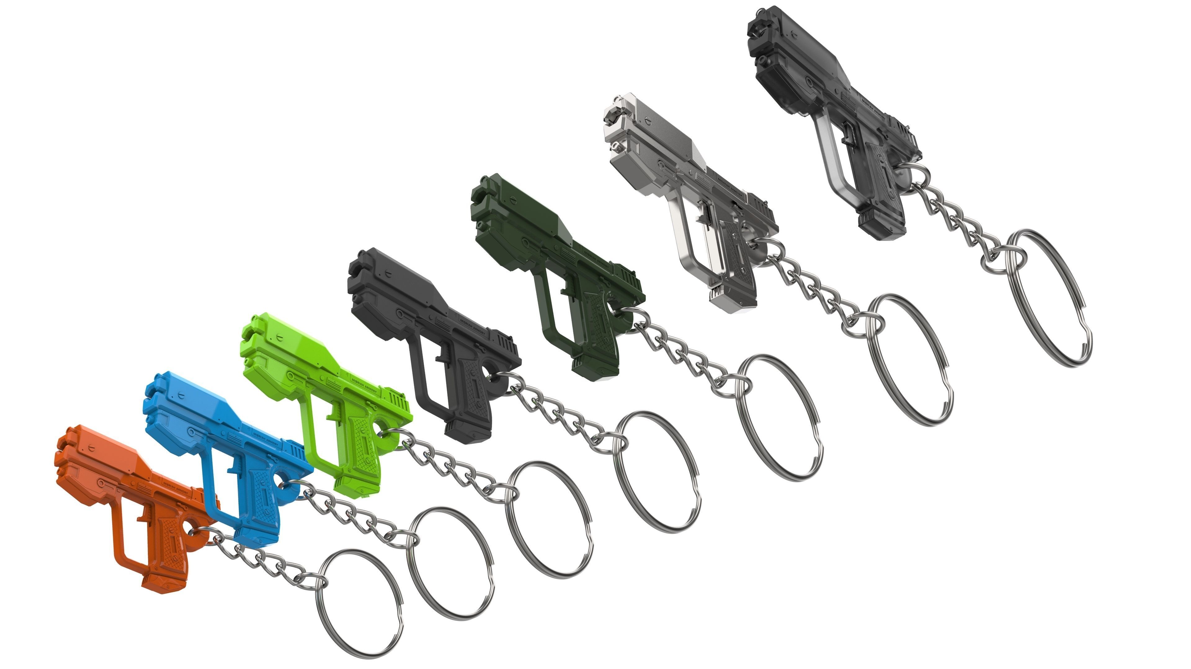 Keychain - M6G Magnum - Halo - Printable model - STL 3D print model_19