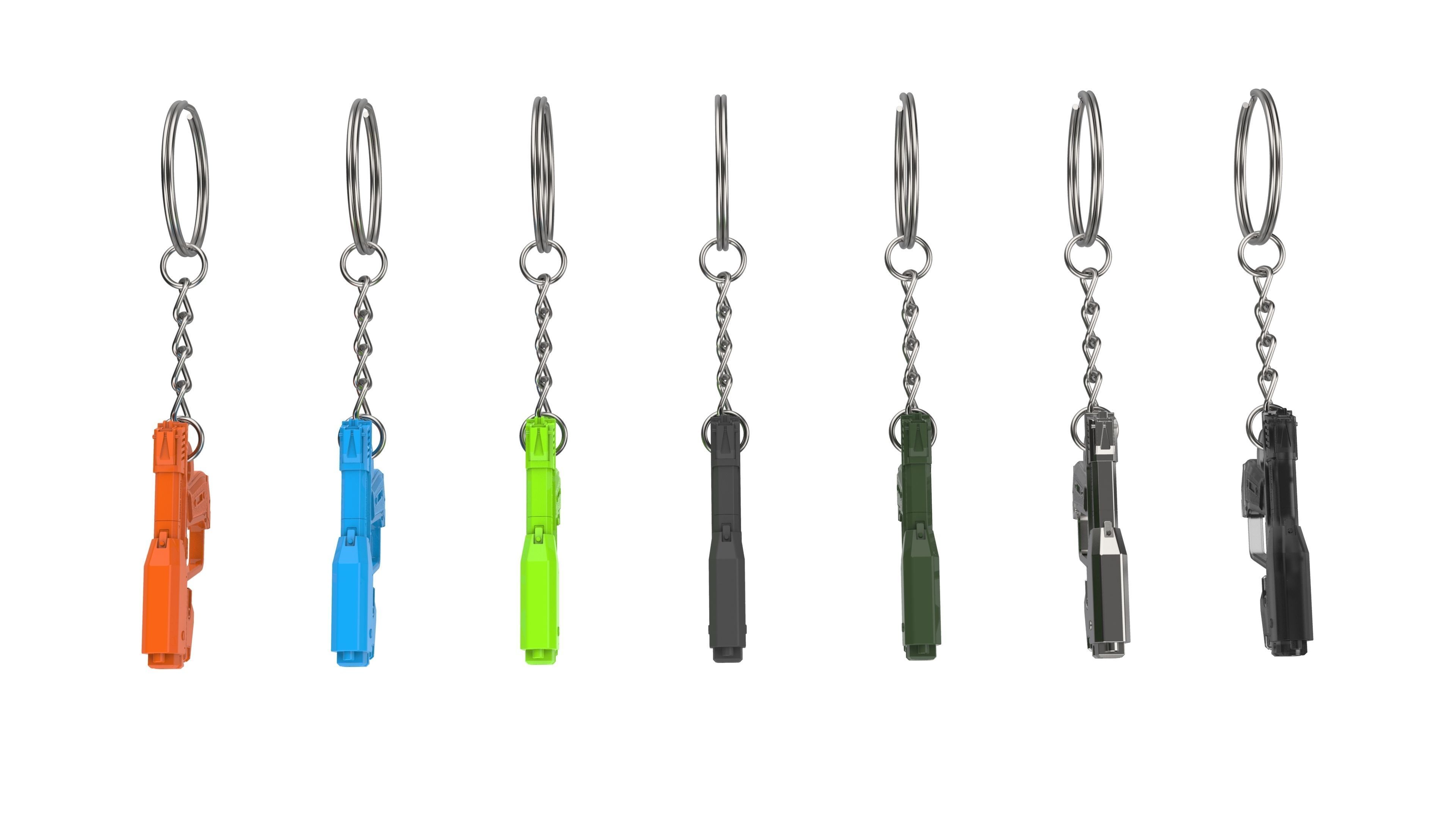 Keychain - M6G Magnum - Halo - Printable model - STL 3D print model_20