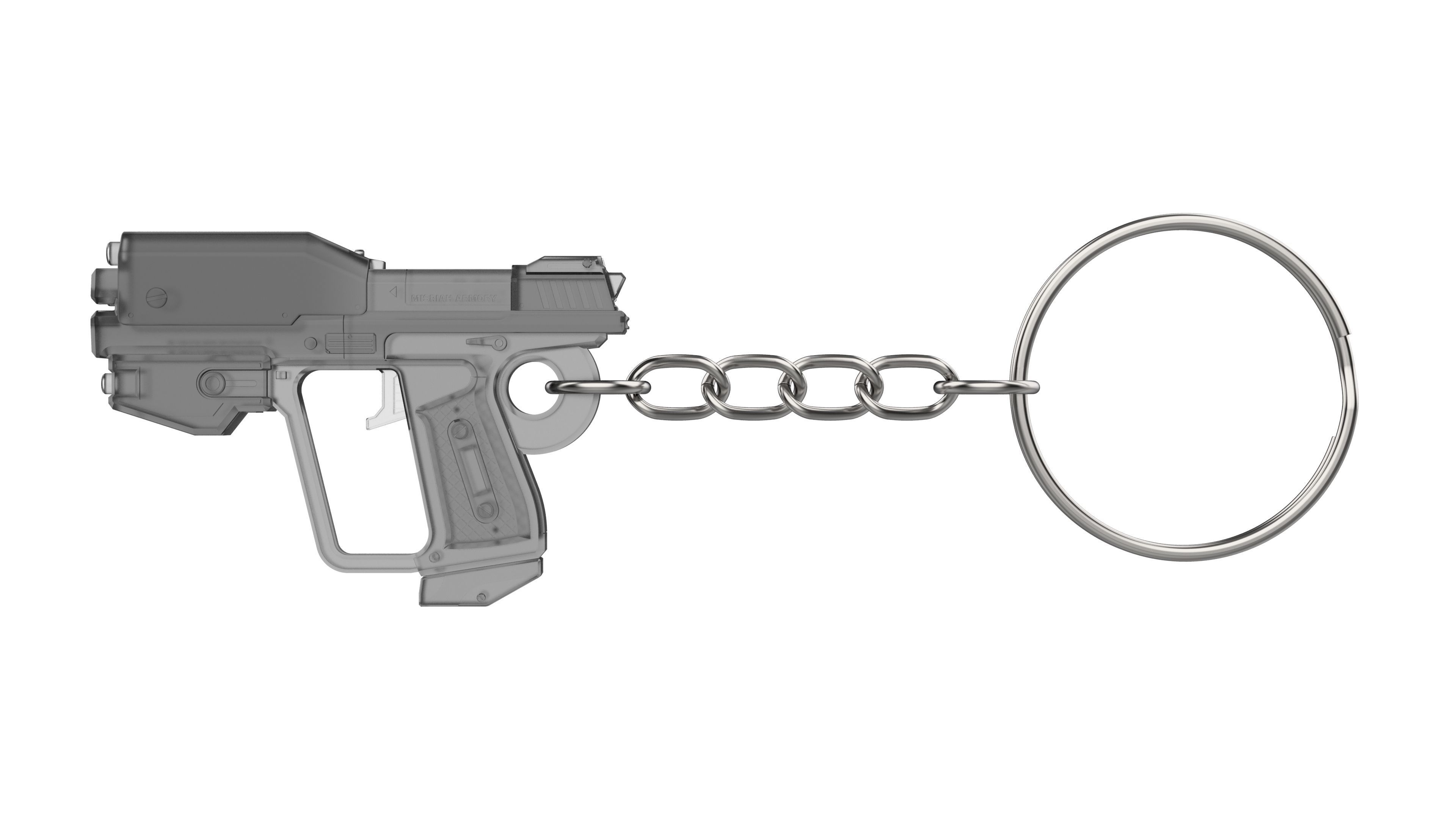 Keychain - M6G Magnum - Halo - Printable model - STL 3D print model_3