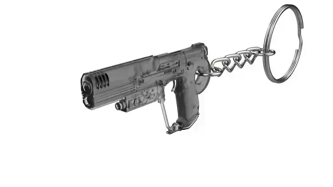 Keychain - M6H2T Magnum - Halo - Printable model - STL 3D print model