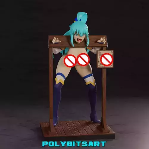 KonoSuba Aqua Pillory Figure 3D print model